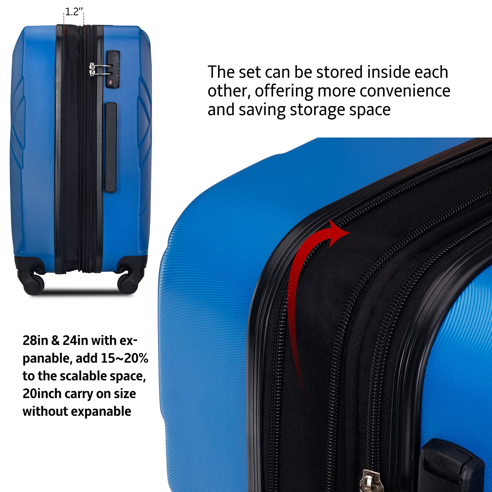 CASAINC MRS-PP191934AAM Luggage-And-Luggage-Sets - View #4