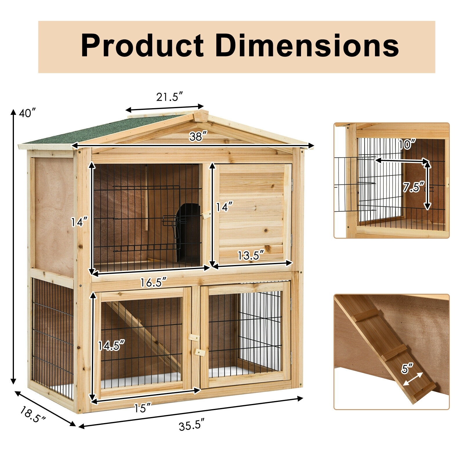 Forclover CJW-PH1006 Chicken-Coops-Rabbit-Hutches - View #10
