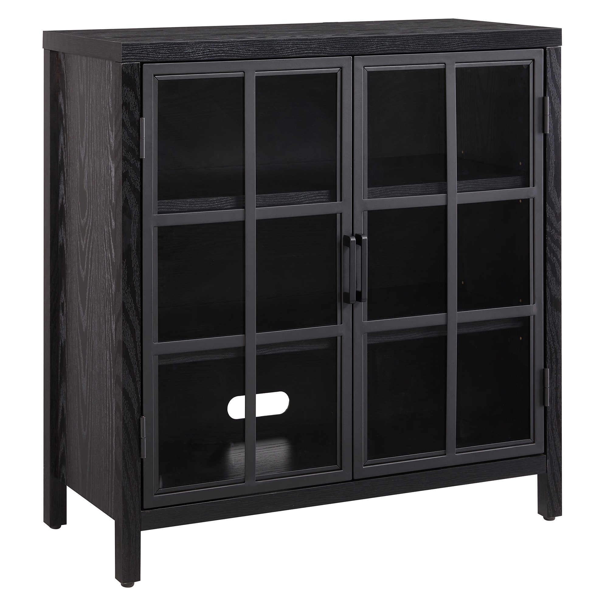 Hailey Home AC2046 31.5-in W Black Grain Accent Cabinet