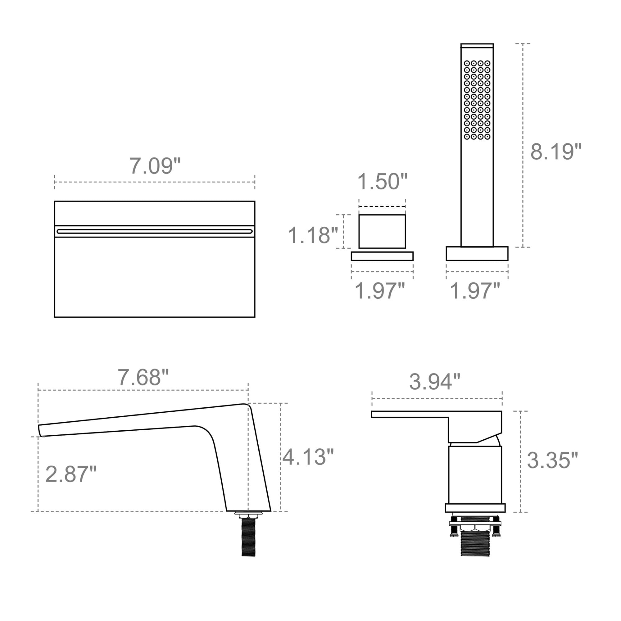 CASAINC CASA03MB-12 Roman-Tub-Faucets - View #7