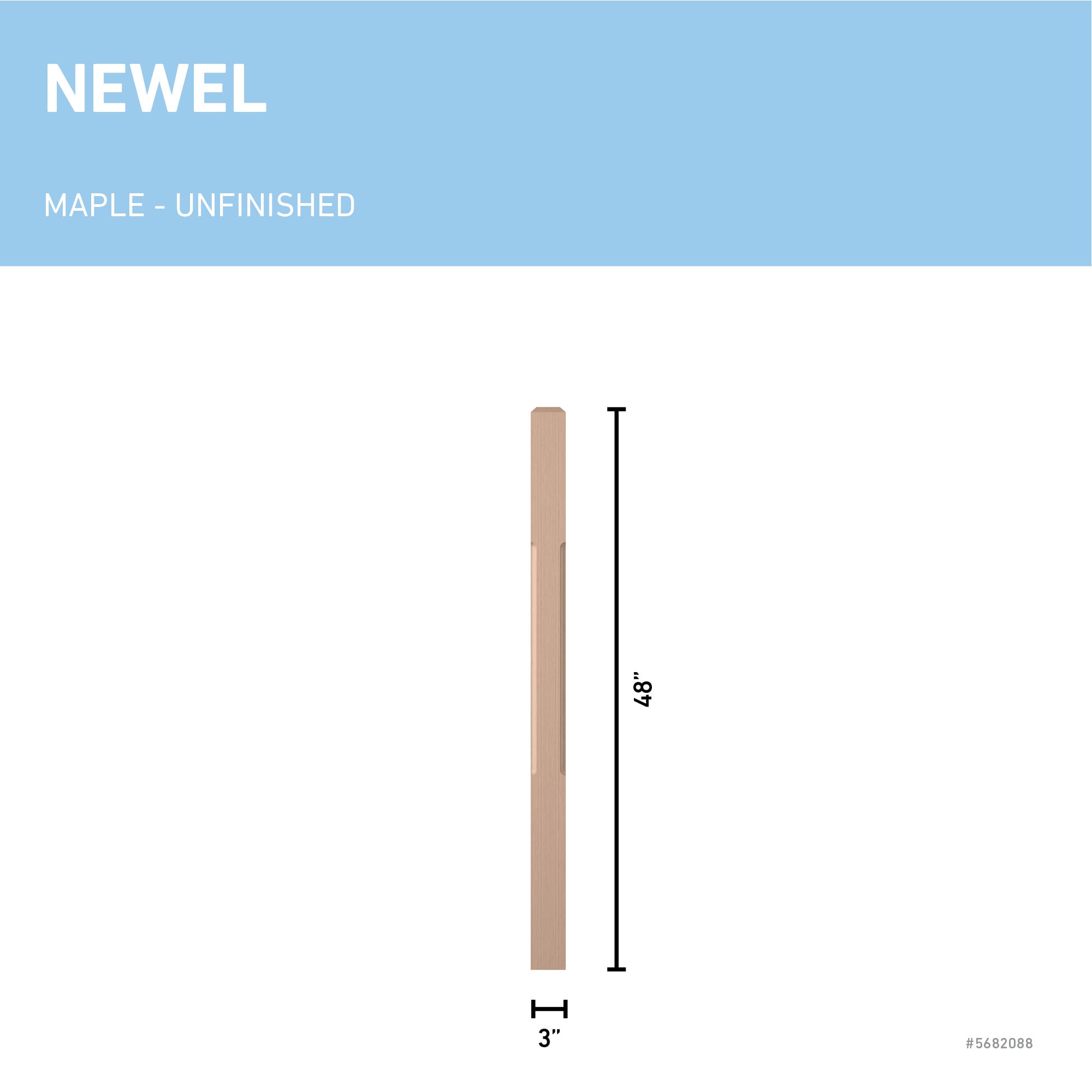 L.J. Smith Stair Systems LJC-4110-M Interior-Stairpart-Newel-Posts - View #3