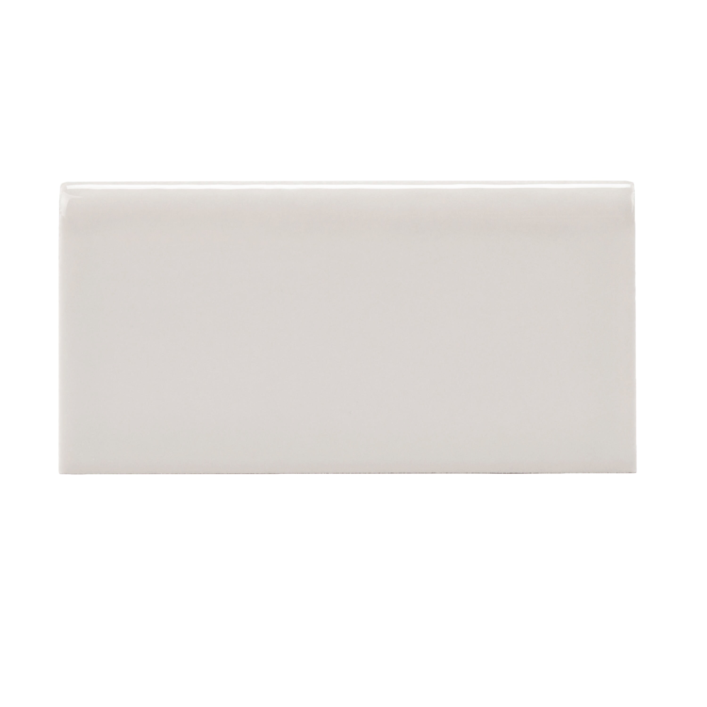 allen + roth 1029747 Pearl Ceramic Bullnose Tile (3-in x 6-in)