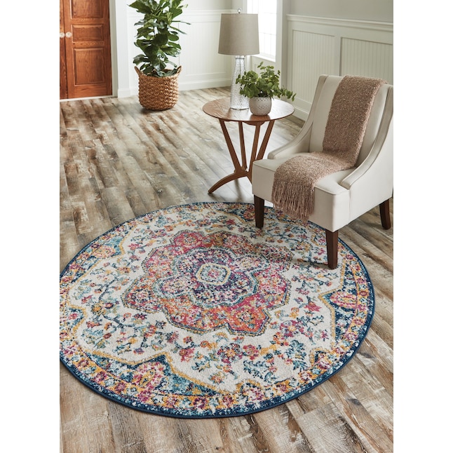 Indoor Medallion Area Rug In The Rugs