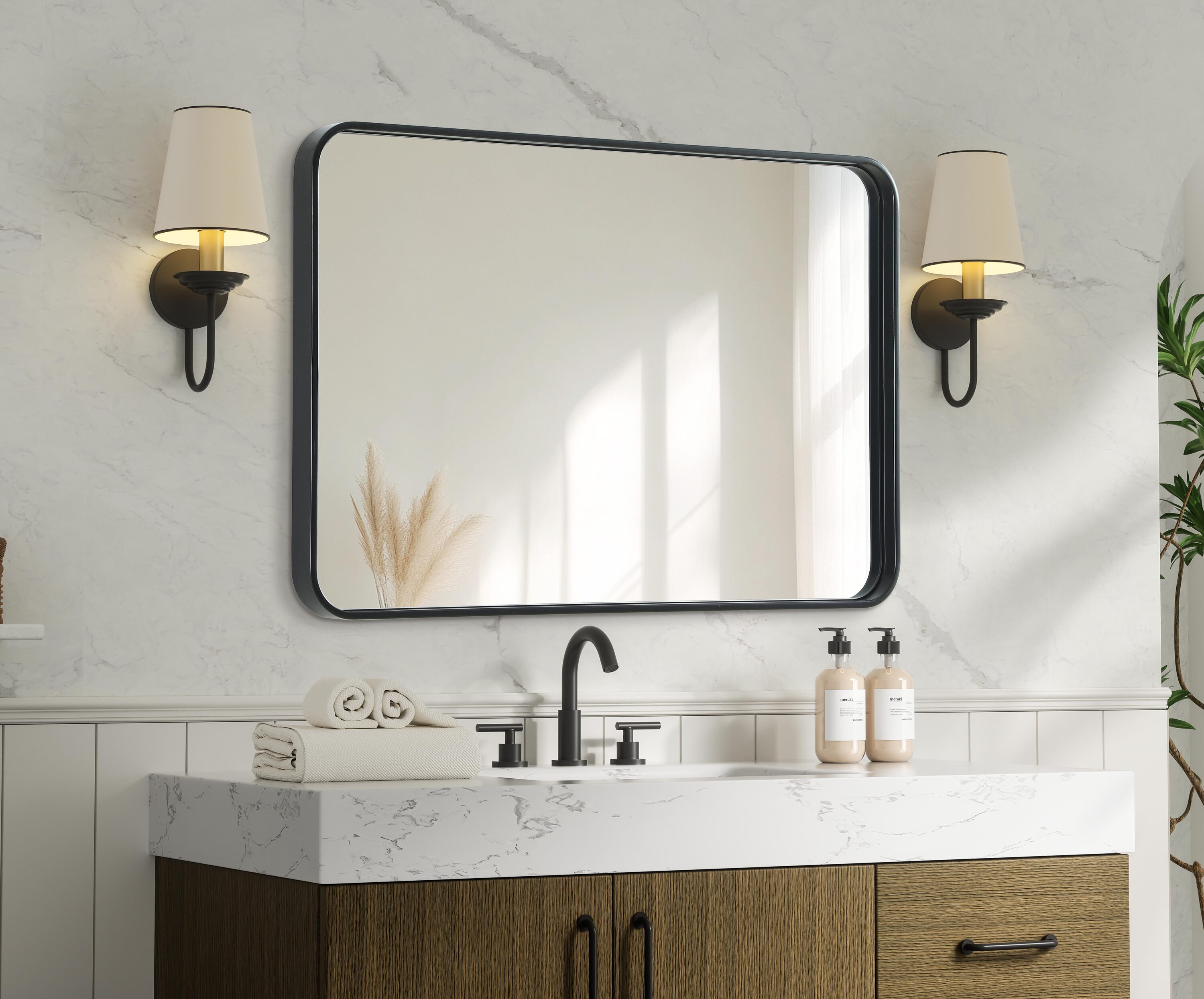 Simply Living Home SLMR24A7308BLK Decor-Mirrors - View #7