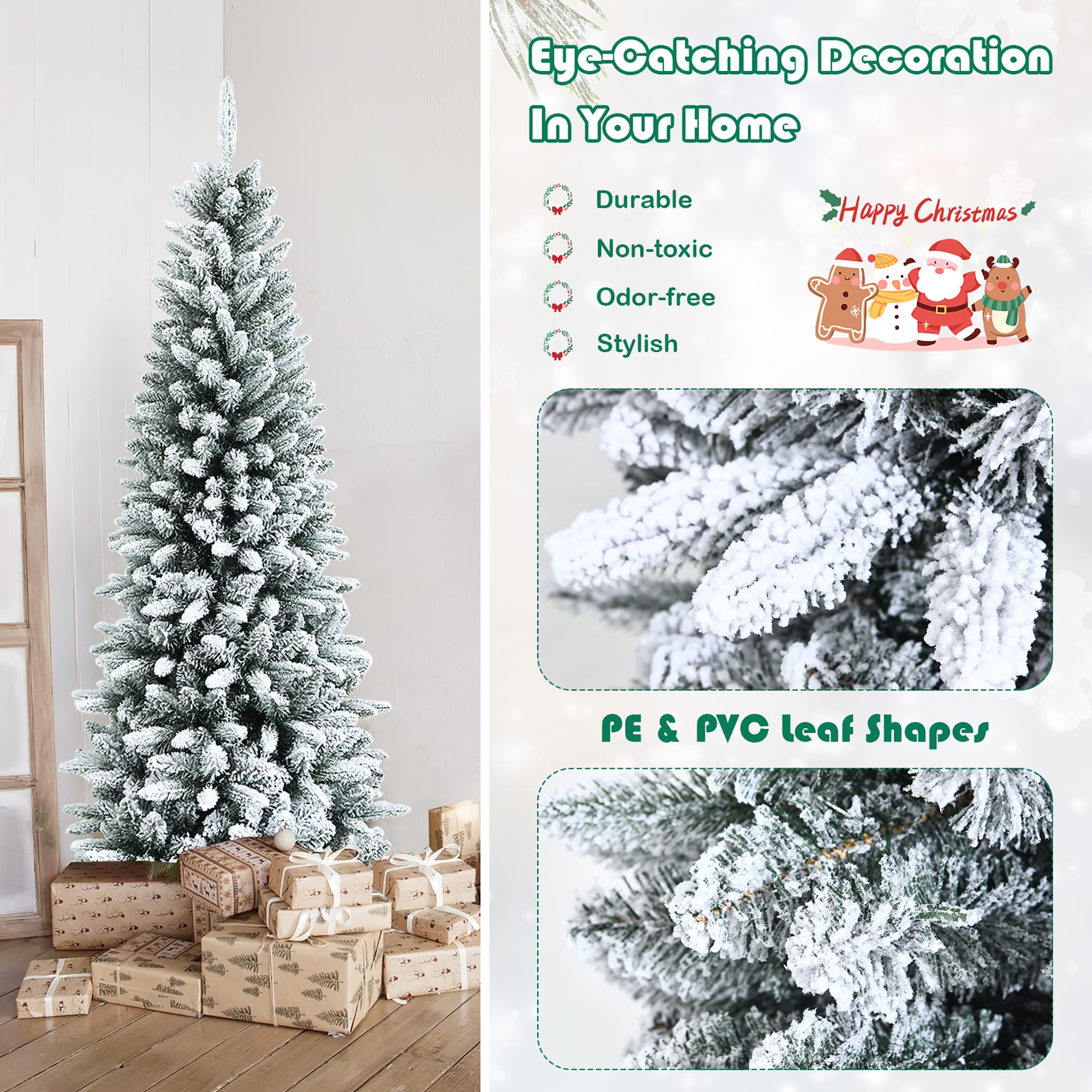 Costway CM23572 Artificial-Christmas-Trees - View #2