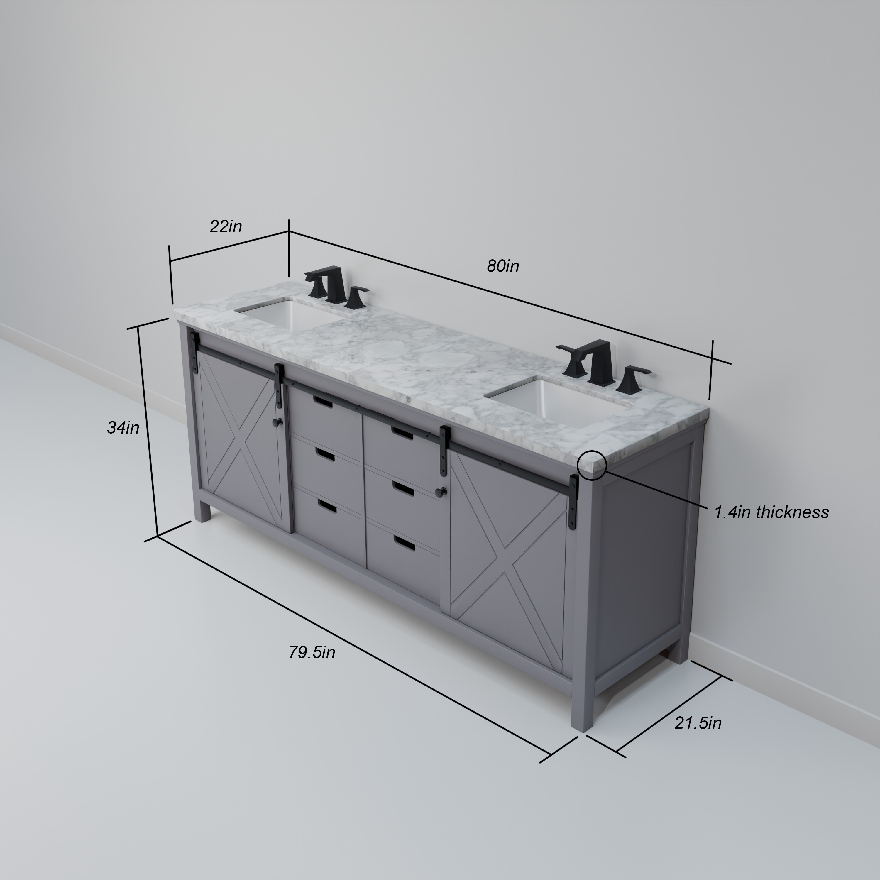 Lexora LM342280DB00000 vanities - View #9