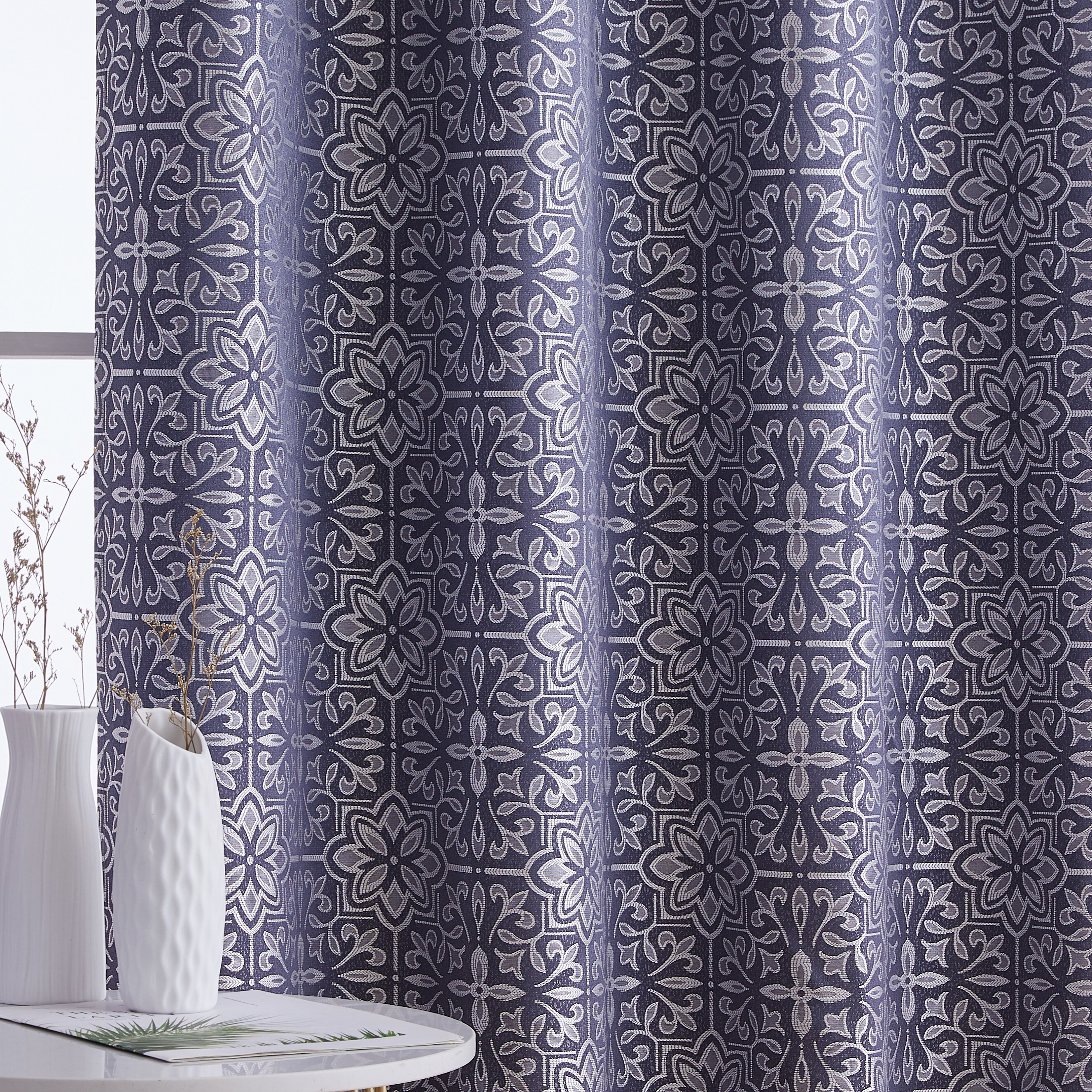 HLC.me MIA-BLKT-NVY96 curtains - View #5