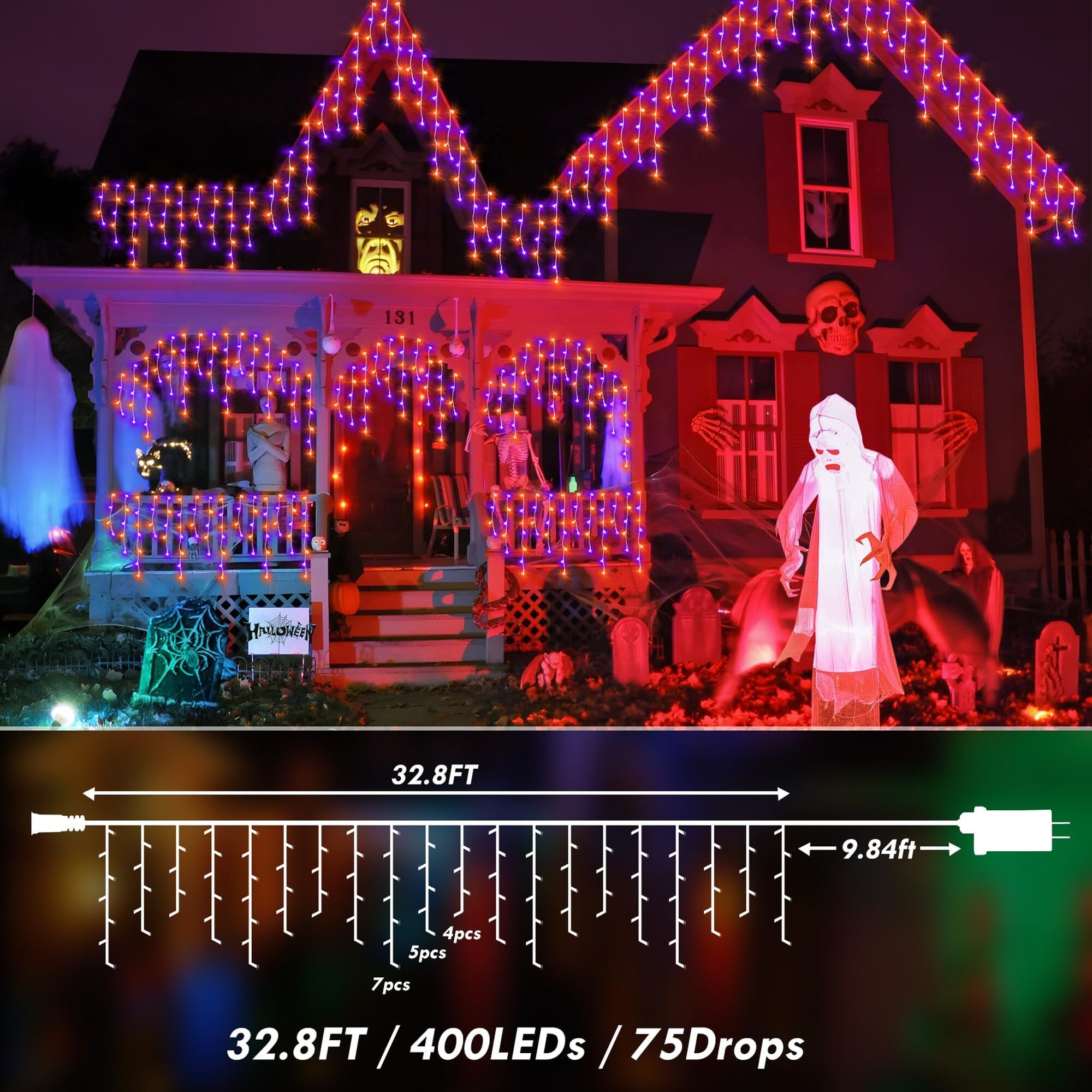 Numhew NHBEN387061 Halloween-String-Lights - View #7