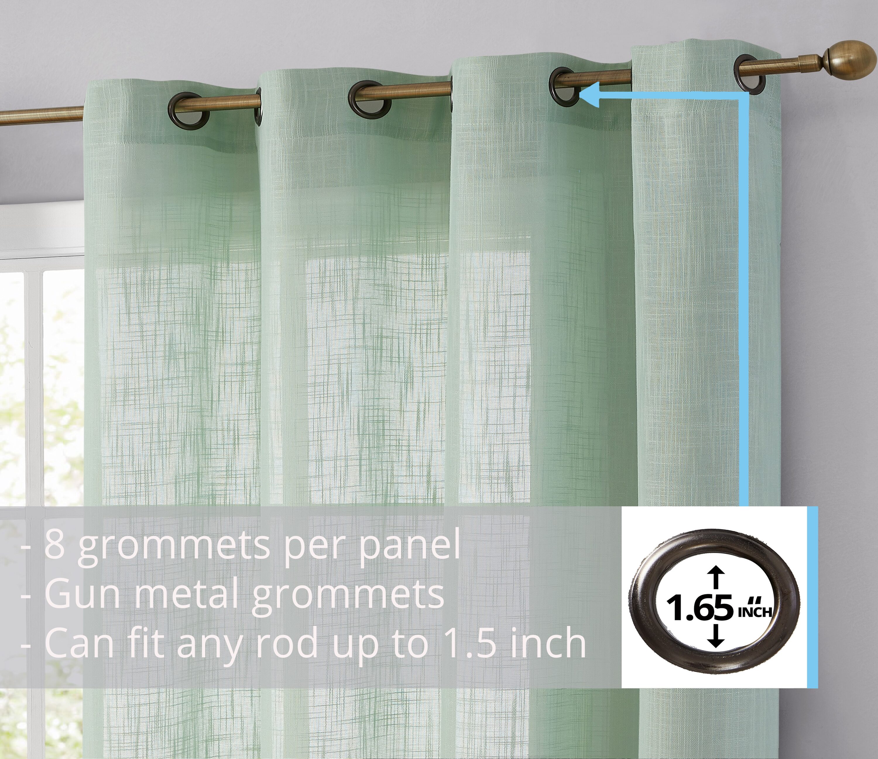 HLC.me ABY-FXLNGR-SEAFM84 curtains - View #2
