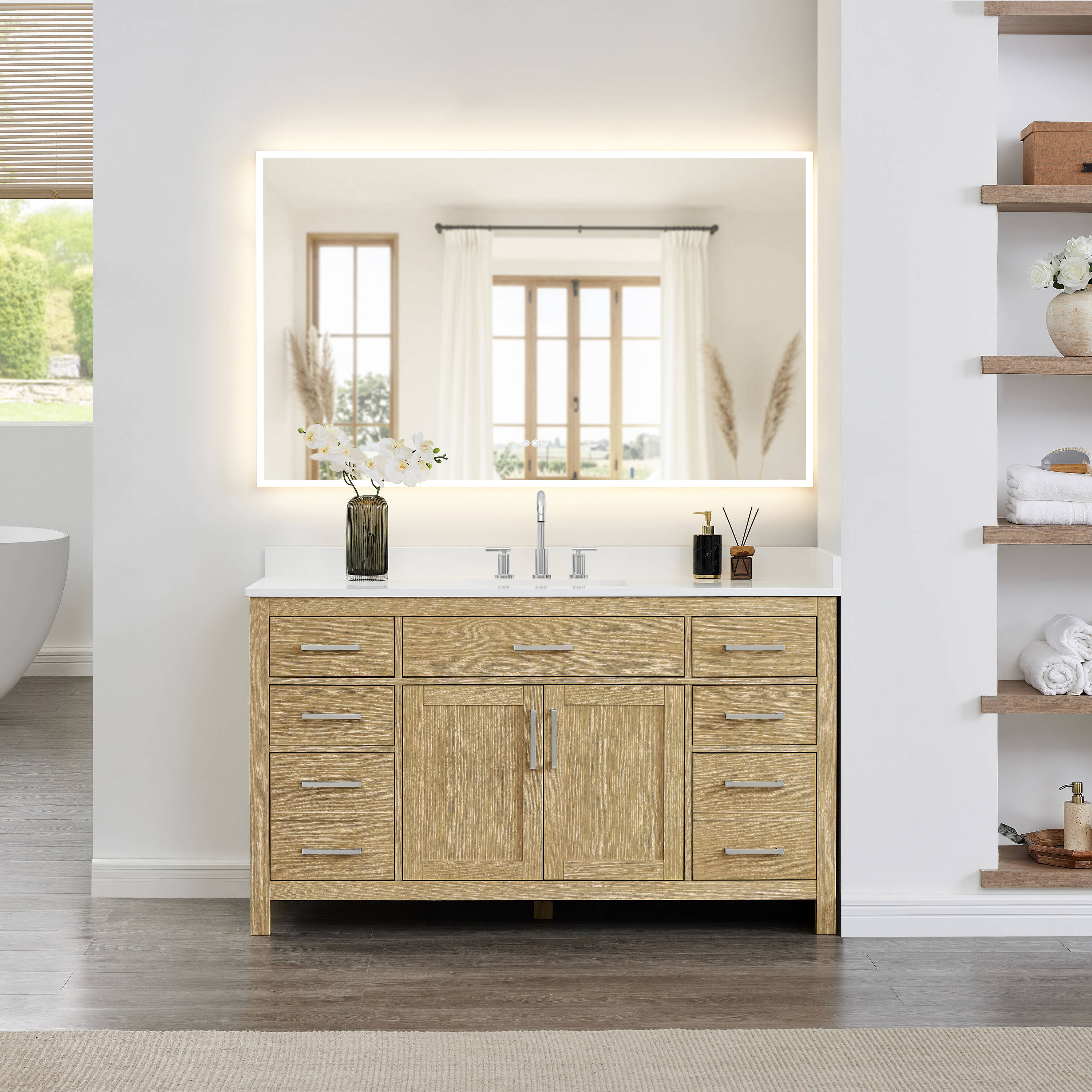 Laurel Mountain Ramer 4-Piece 32-in W x 60-in L x 77-in H Alcove