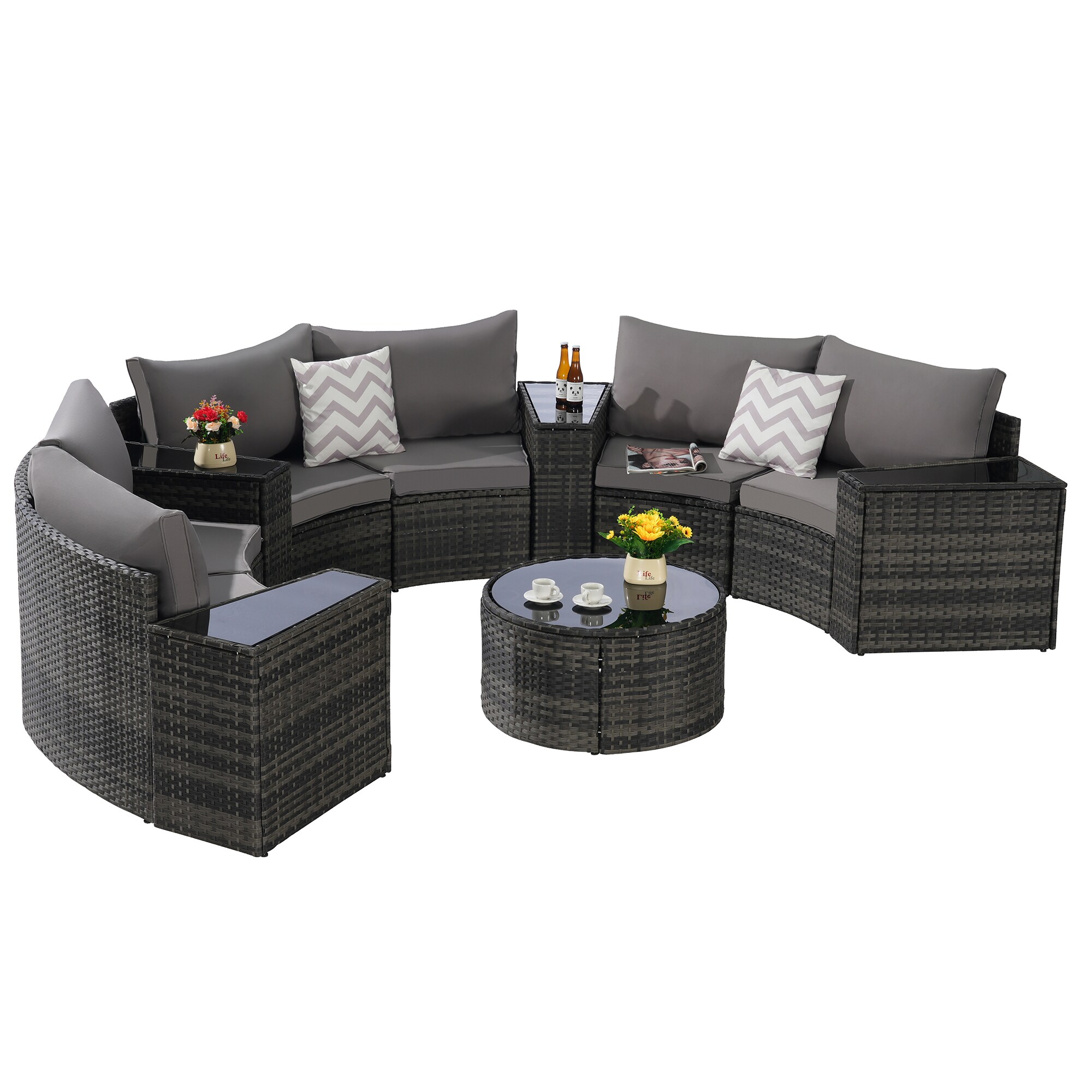 SINOFURN SYB670030GY Patio-Sofas-Daybeds - View #3