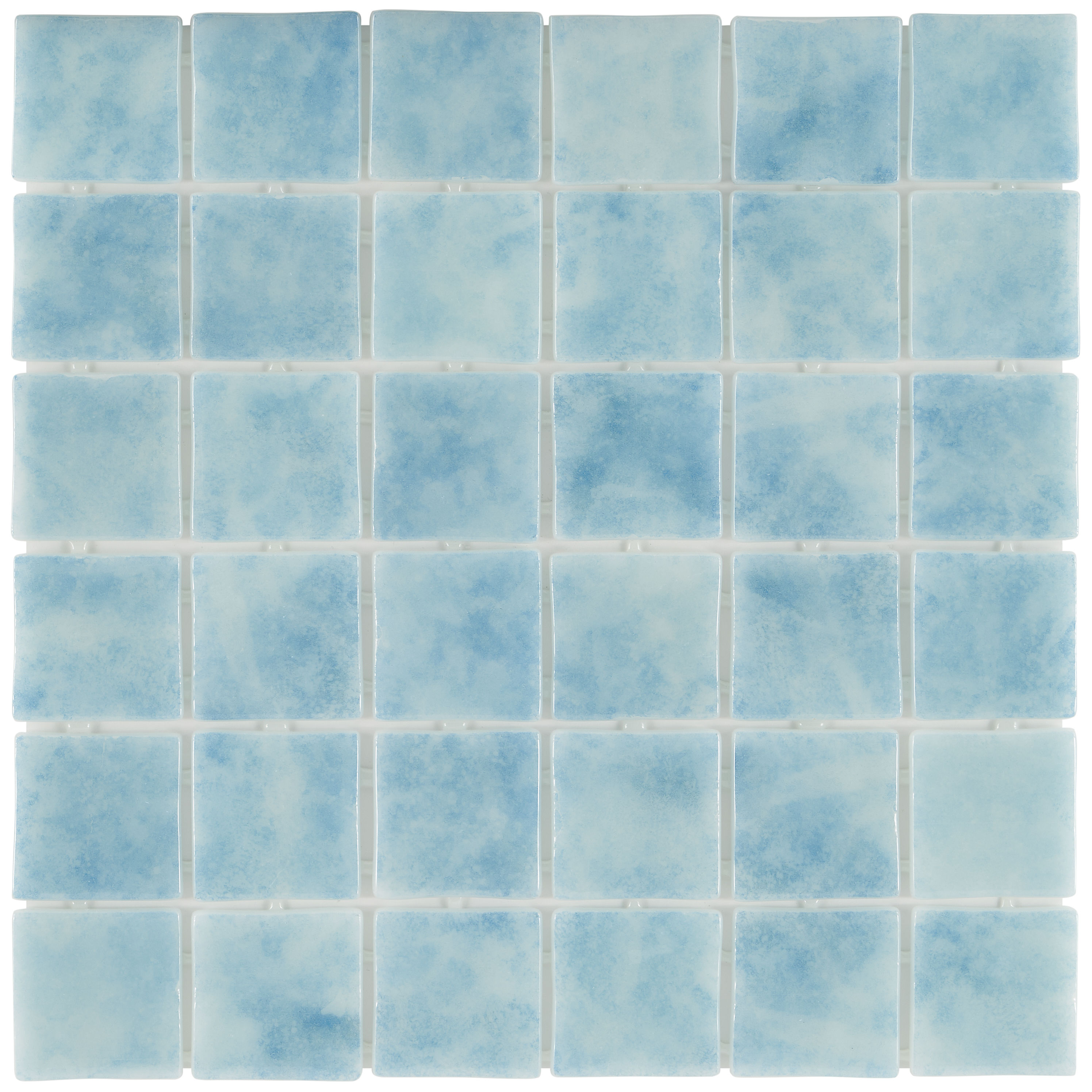Artmore Tile EXT3RD106245 Sample - Whirlpool Fiji 4-1/2-in x 12-3/4-in Glazed Glass Patterned Floor and Wall Tile