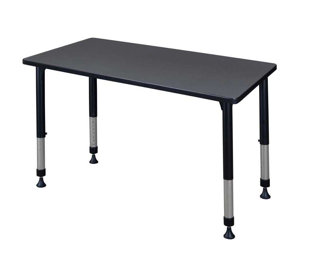Regency MT4830GYAPBK Classroom Tables Gray 4-Person Training Table (48-in W x 34-in H)