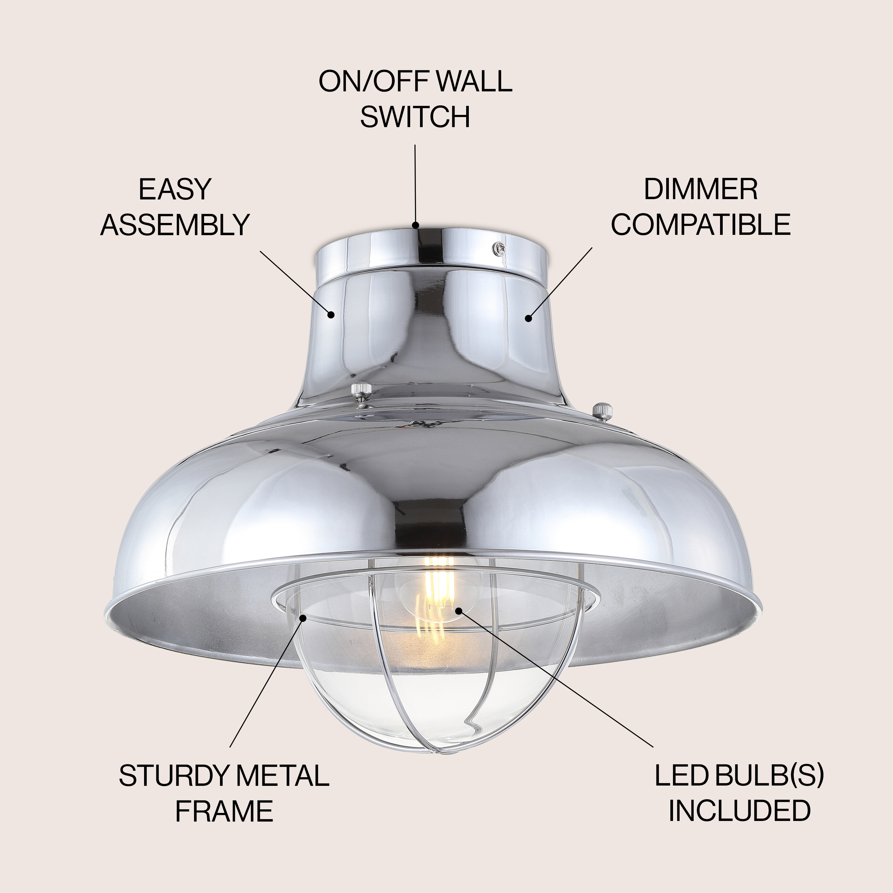 JONATHAN  Y JYL9523B flushmounts - View #3