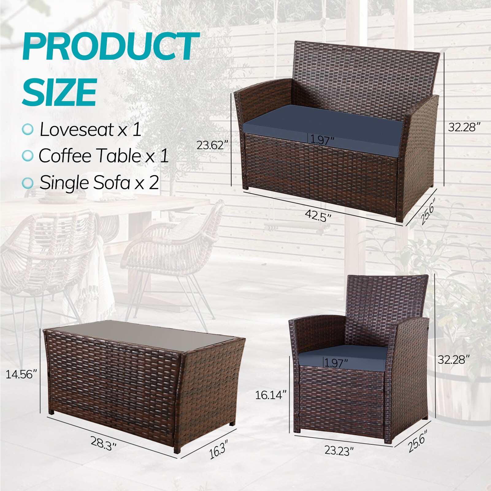 Damerin Z0136F Patio-Chairs - View #4