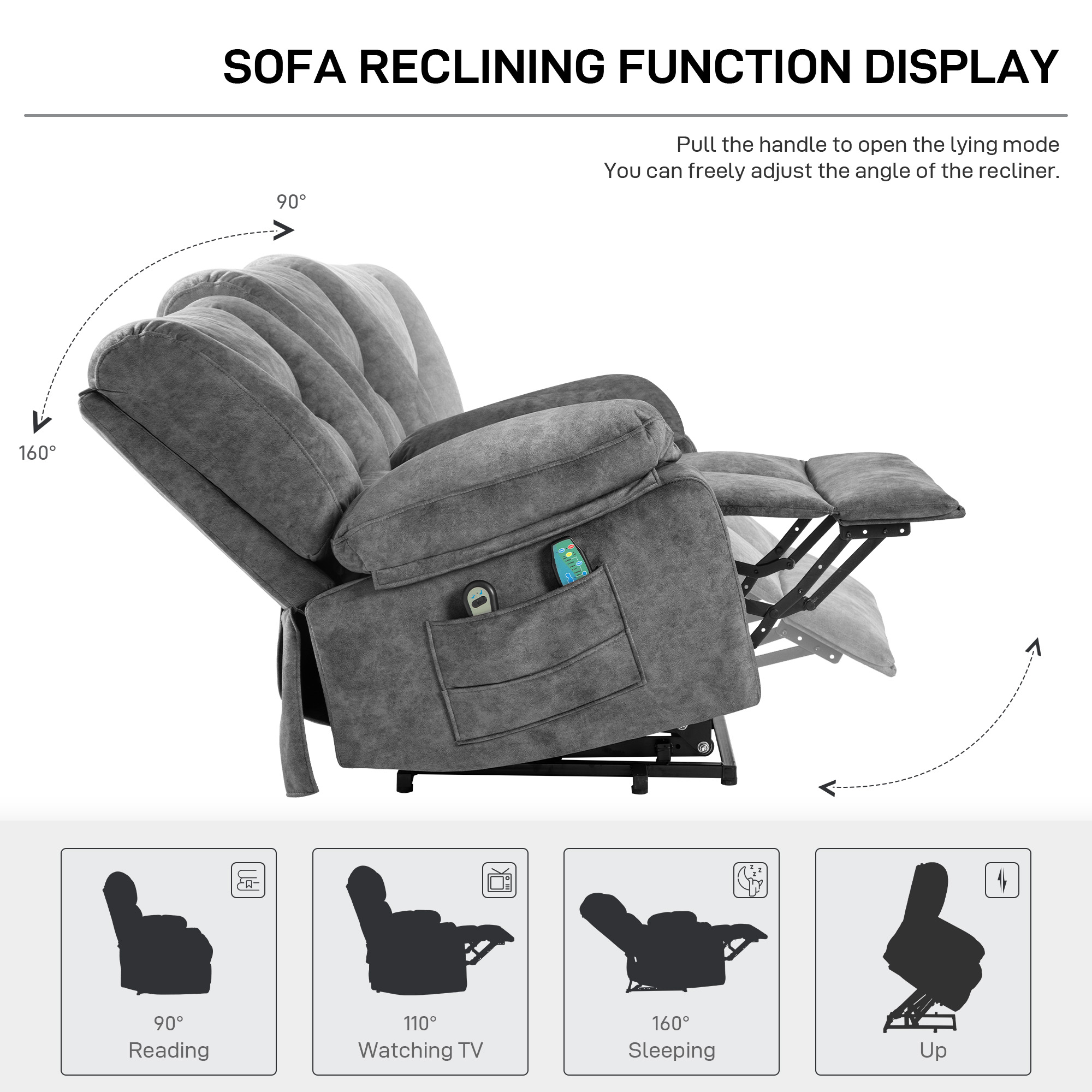 WELLFOR CAN-HR309 recliners - View #4
