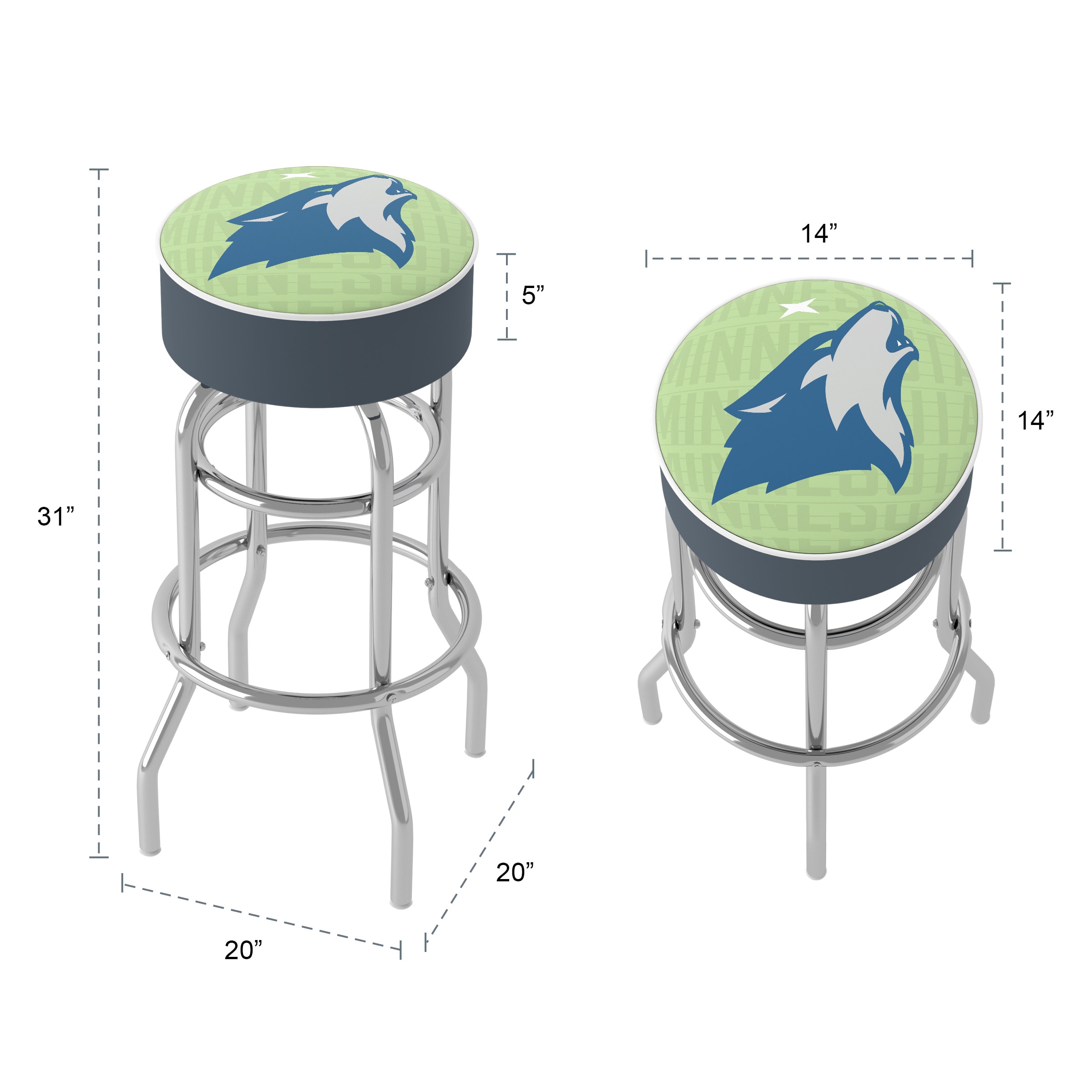 Trademark Gameroom NBA1000-MT3-TWN stools - View #5