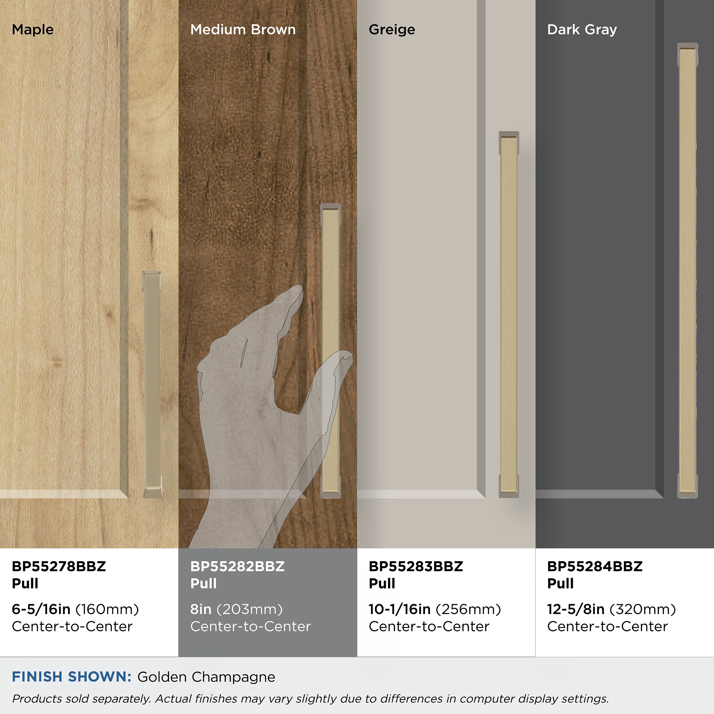 Amerock BP55282BBZ Cabinet-Pulls - View #3