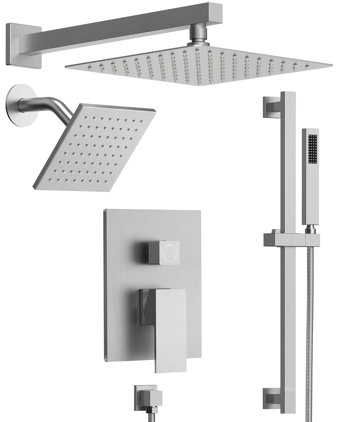 GRANDJOY SFS-1059-NK10 Showerhead-Bar-Panels - View #13