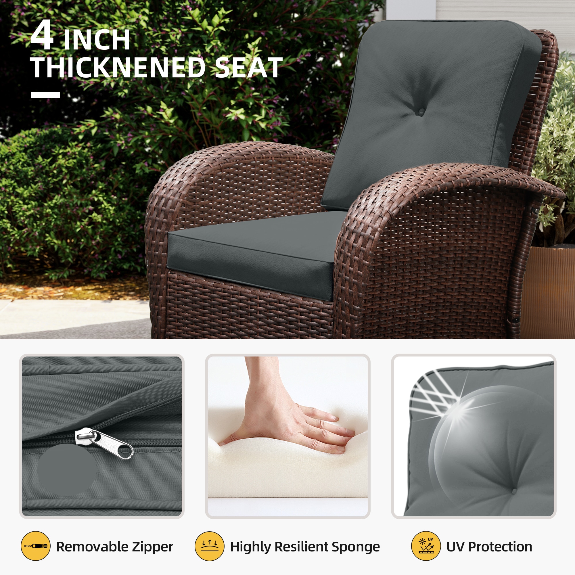 UPHA Y11BR-CJ2-BE Patio-Chairs - View #4