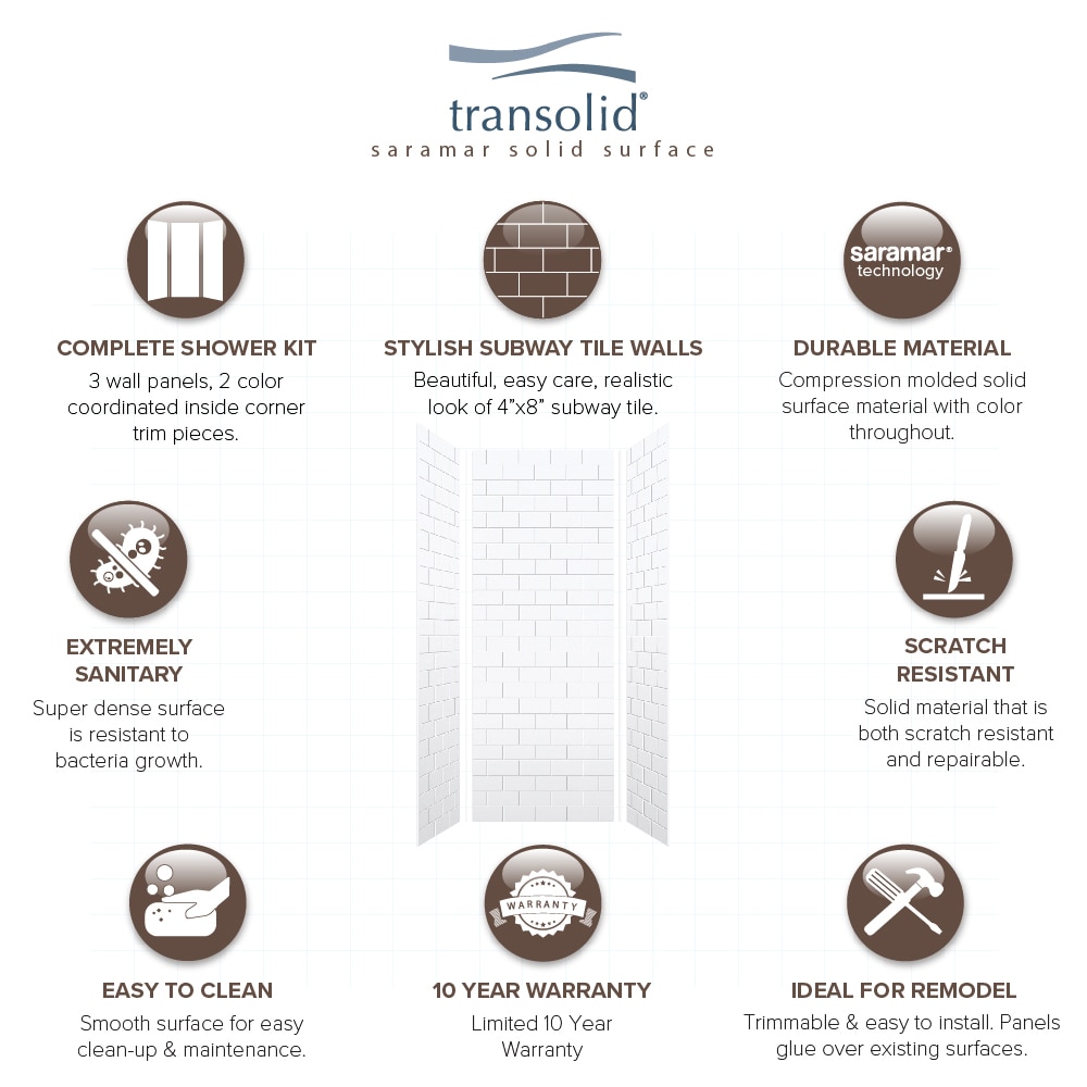 Transolid SWK363696-21 Shower-Wall-Surrounds - View #9