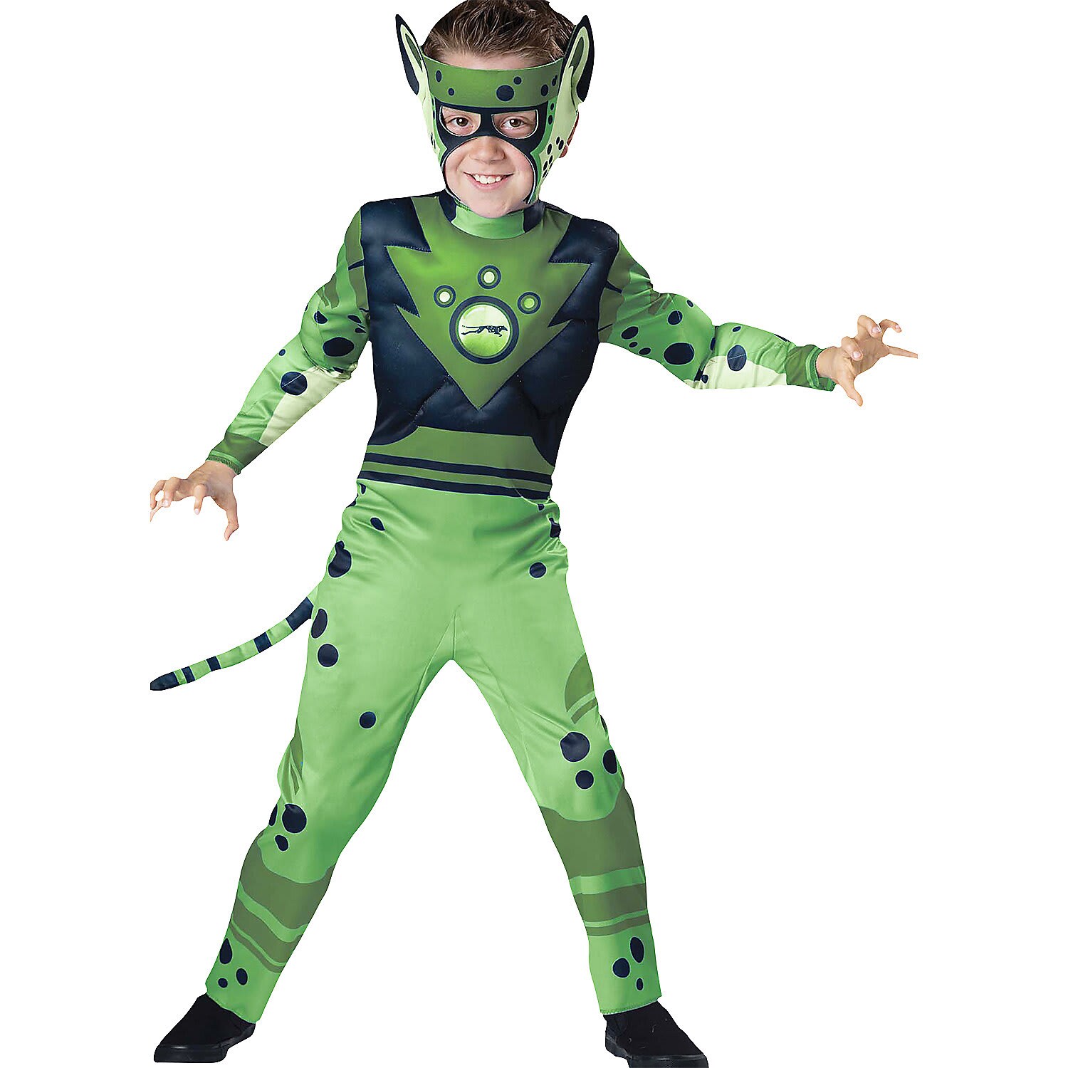 Fun World FWCB1421054 Child Wild Kratts Cheetah - Green