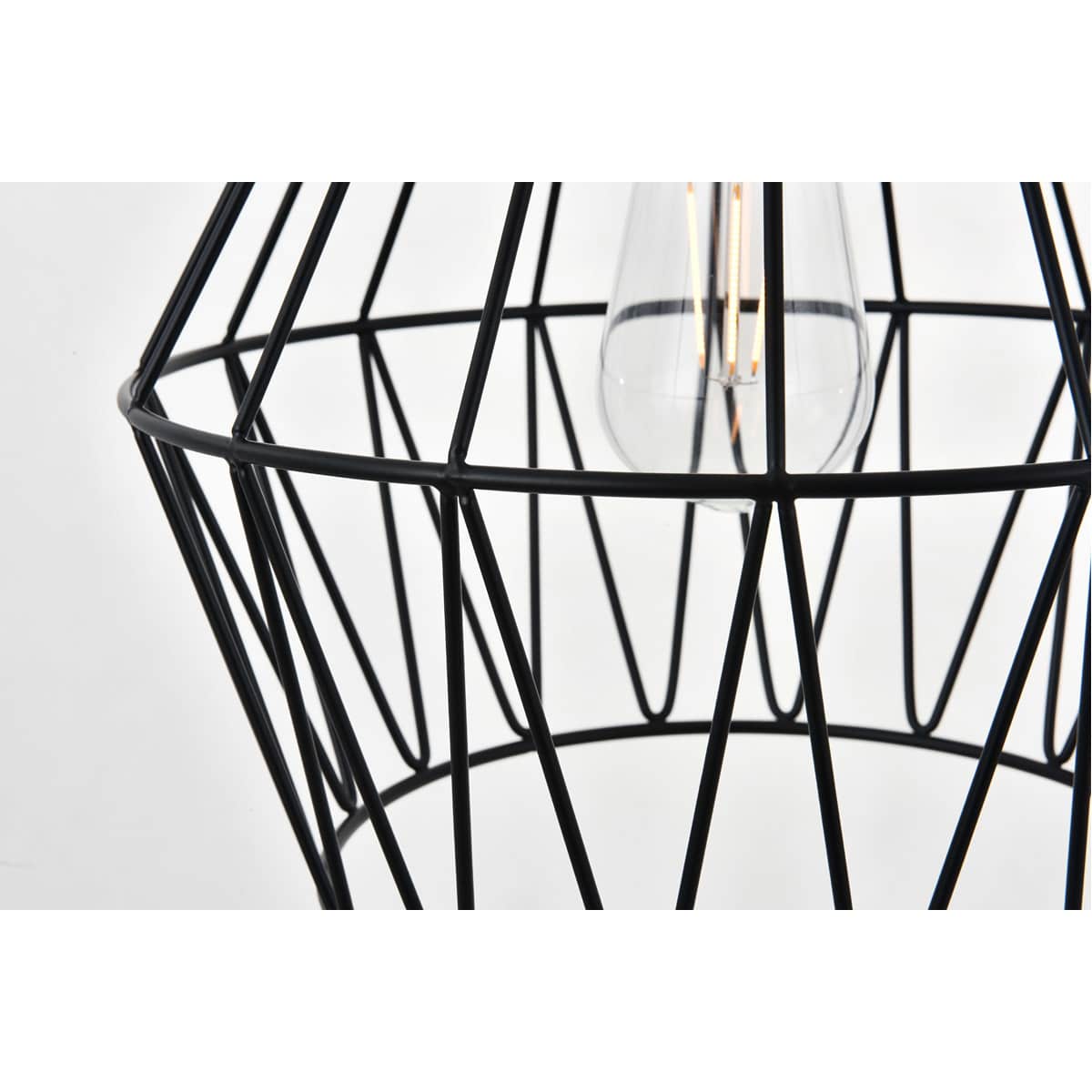 Elegant Lighting Living District LD4008D11BK Candor 1 Light 112 inch ...