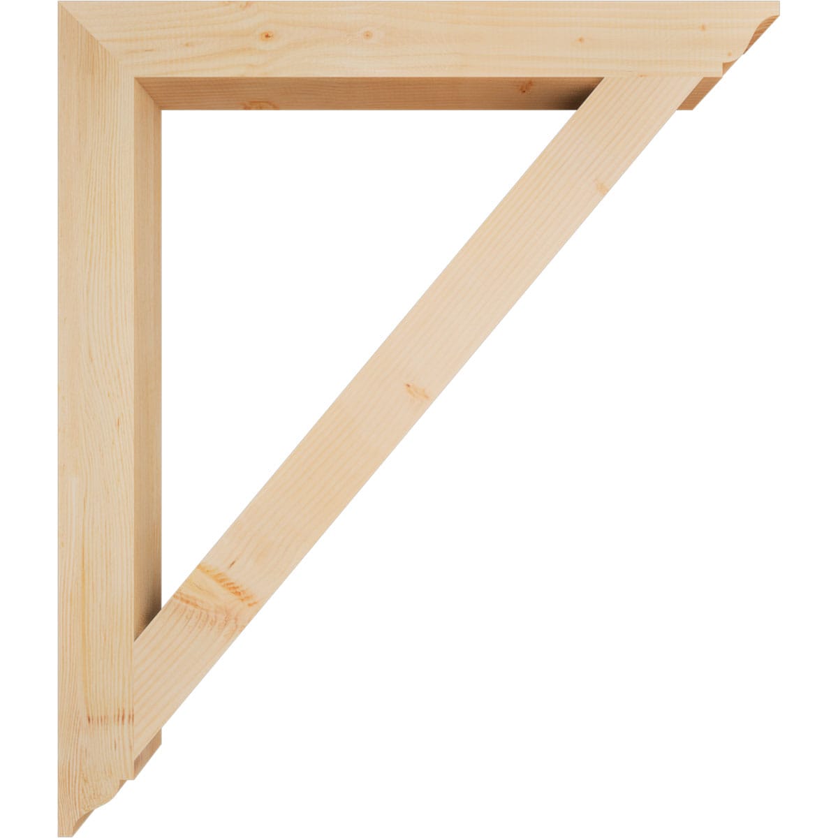 Ekena Millwork BKT04X38X44TRA01SDF Exterior-Brackets-Braces - View #3