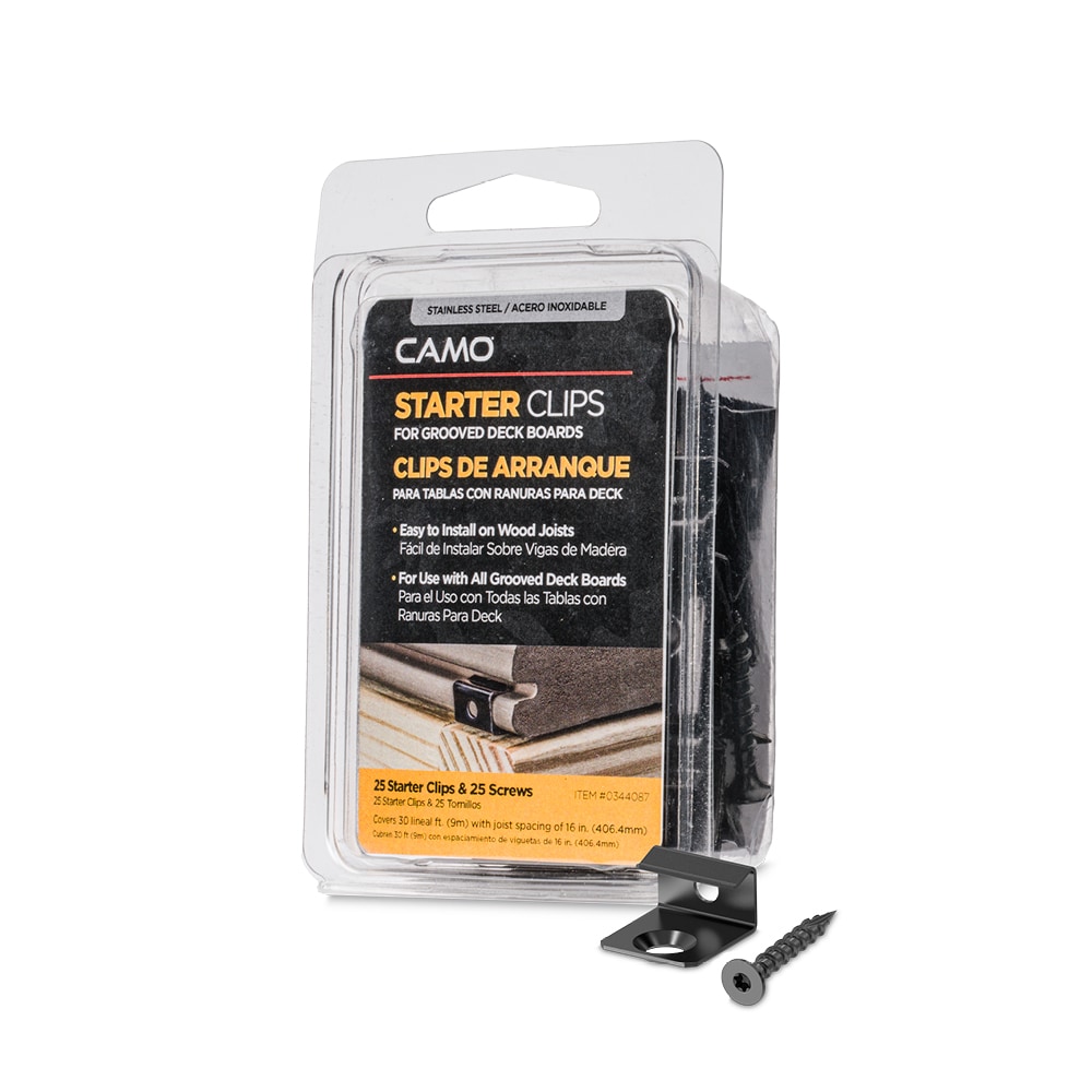 CAMO Starter Clip 1.5in Black Hidden Deck Fastener (25Pack) in the
