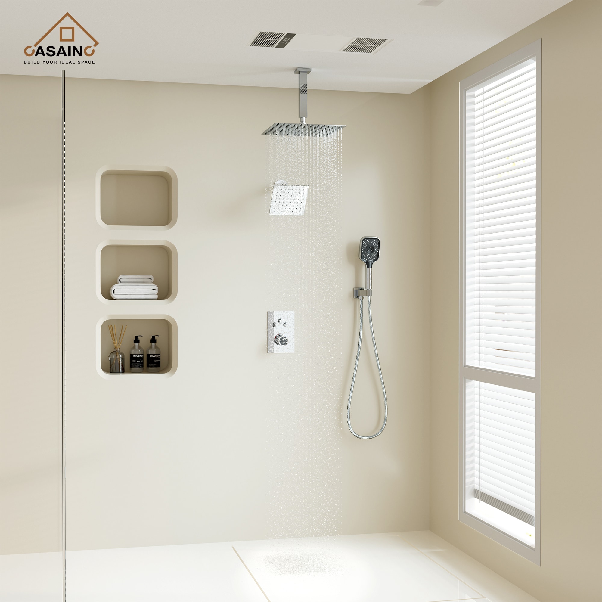 CASAINC CS6222-12CH Showerhead-Bar-Panels - View #3