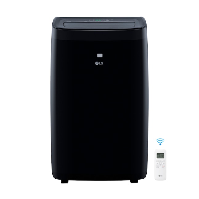 LG Electronics LP1021BSSM 10000-BTU DOE (115-Volt) Black Vented Wi-Fi  enabled Portable Air Conditioner with Remote Cools 450-sq ft in the Portable  Air Conditioners department at