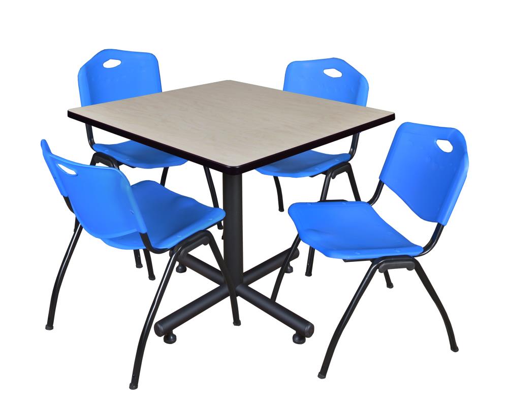 Regency TKB4242PL47BE Breakroom Off-White 4-Person Training Table (42-in W x 29-in H)