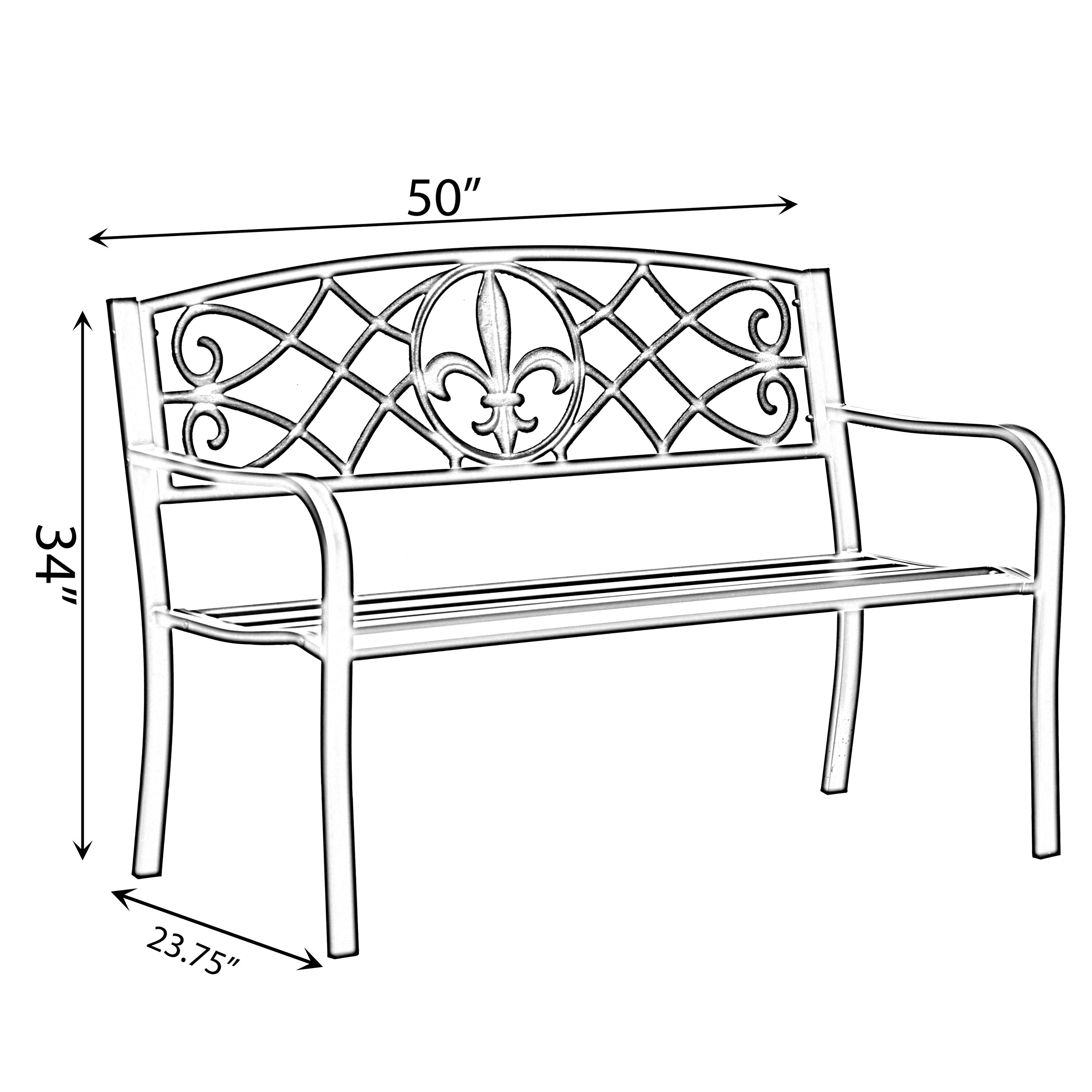 Gardenised QI004257 Commercial-Benches - View #3