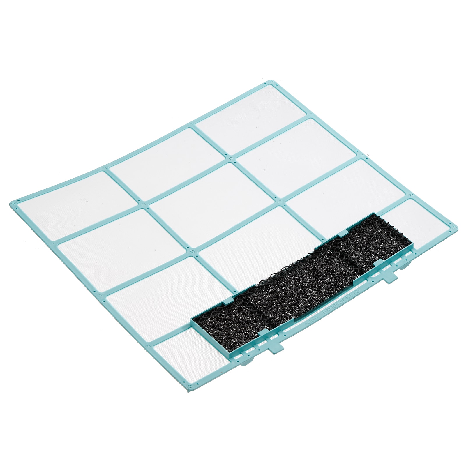 PATIKIL Air Conditioner Air Filter Plastic Air Filtering Screen Replacement with Air Filter Foam for HVAC 12.6inch x 10.83inch  Blue Black
