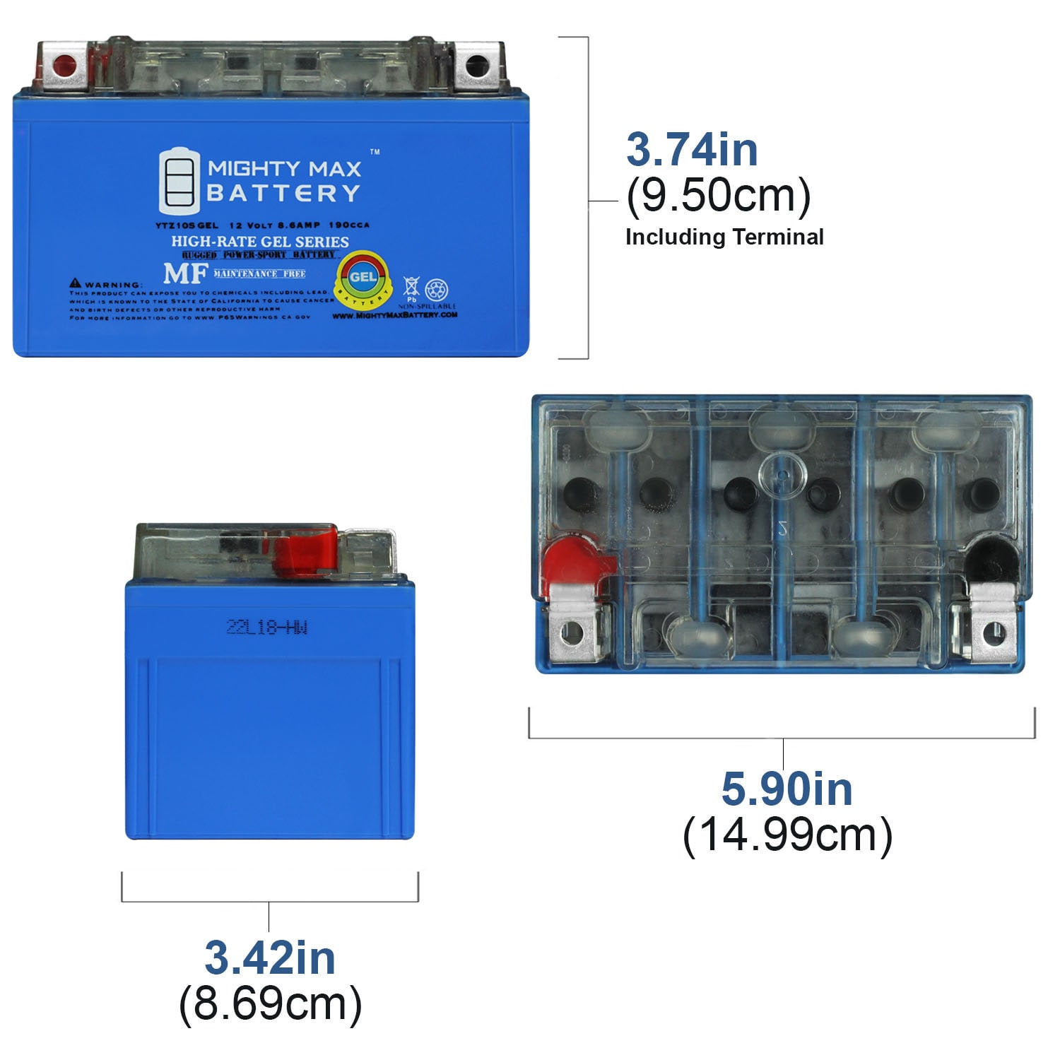 Mighty Max Battery MAX4003556 Device-Replacement-Batteries - View #4
