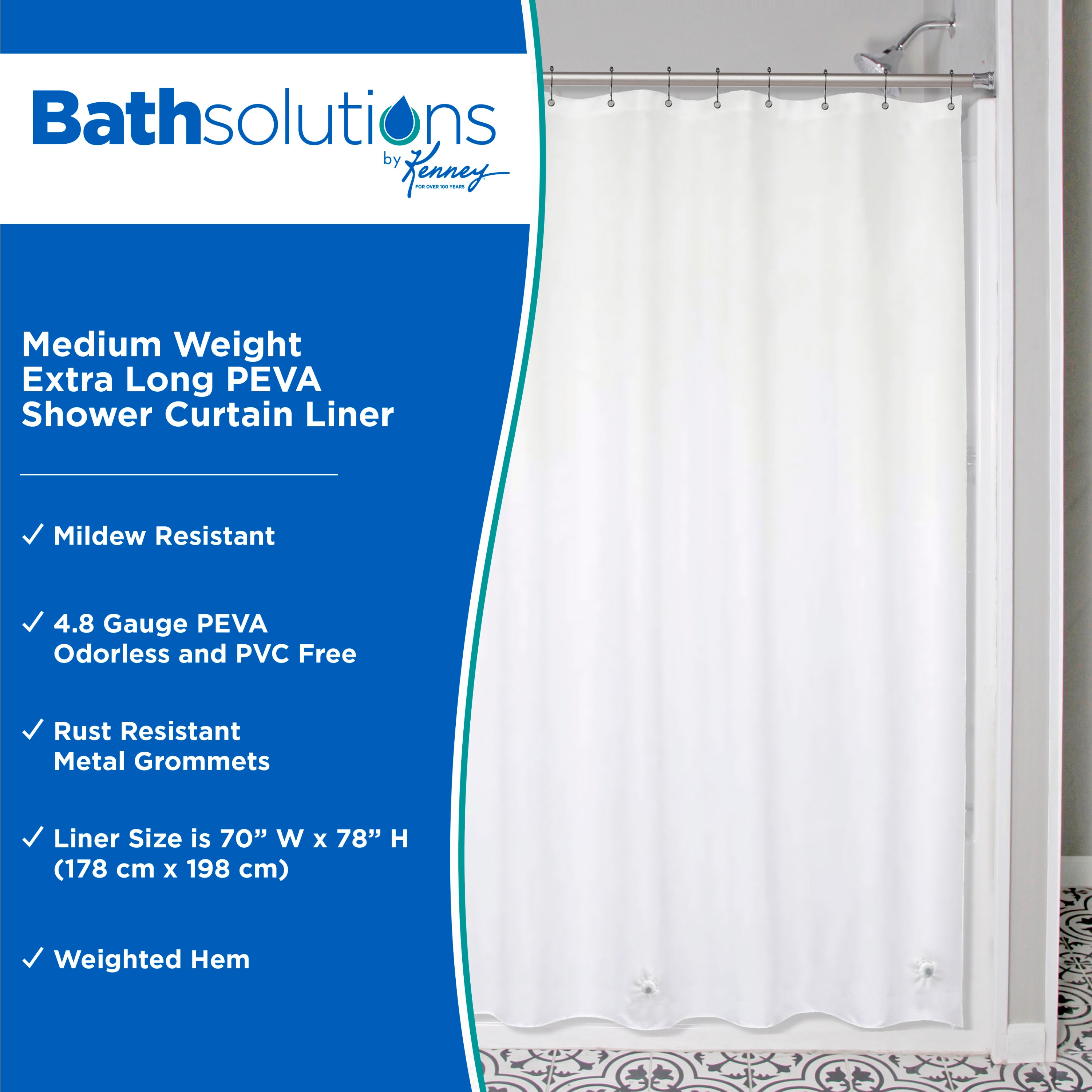 Kenney KN61469 Shower-Curtains-Liners - View #2