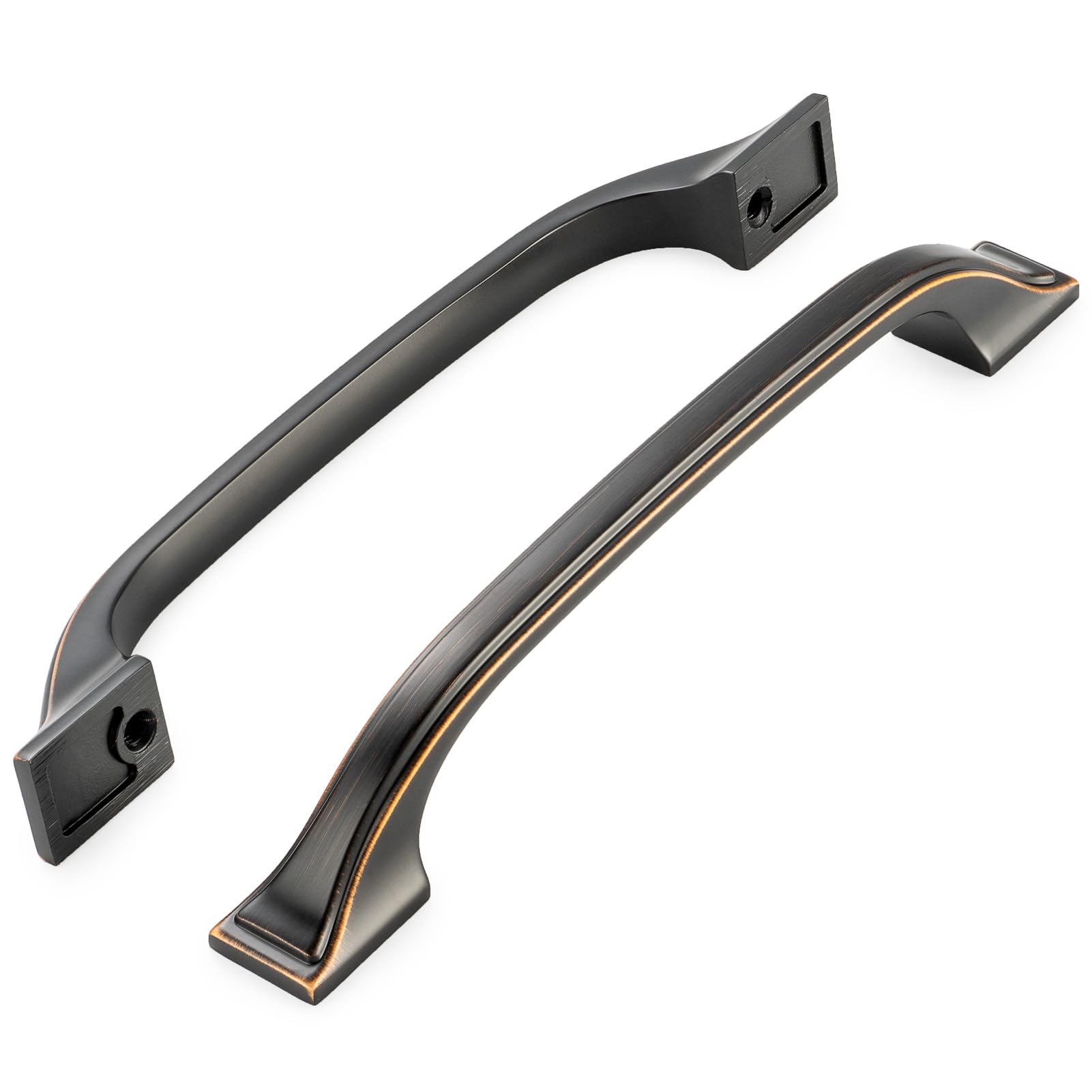 TNSO Oil Rubbed Bronze 5 Inch CC 30 Pack Solid Metal Cabinet Pulls Drawer Handles With Free Installation Screws Smooth Comfort Grip Universal Hardware