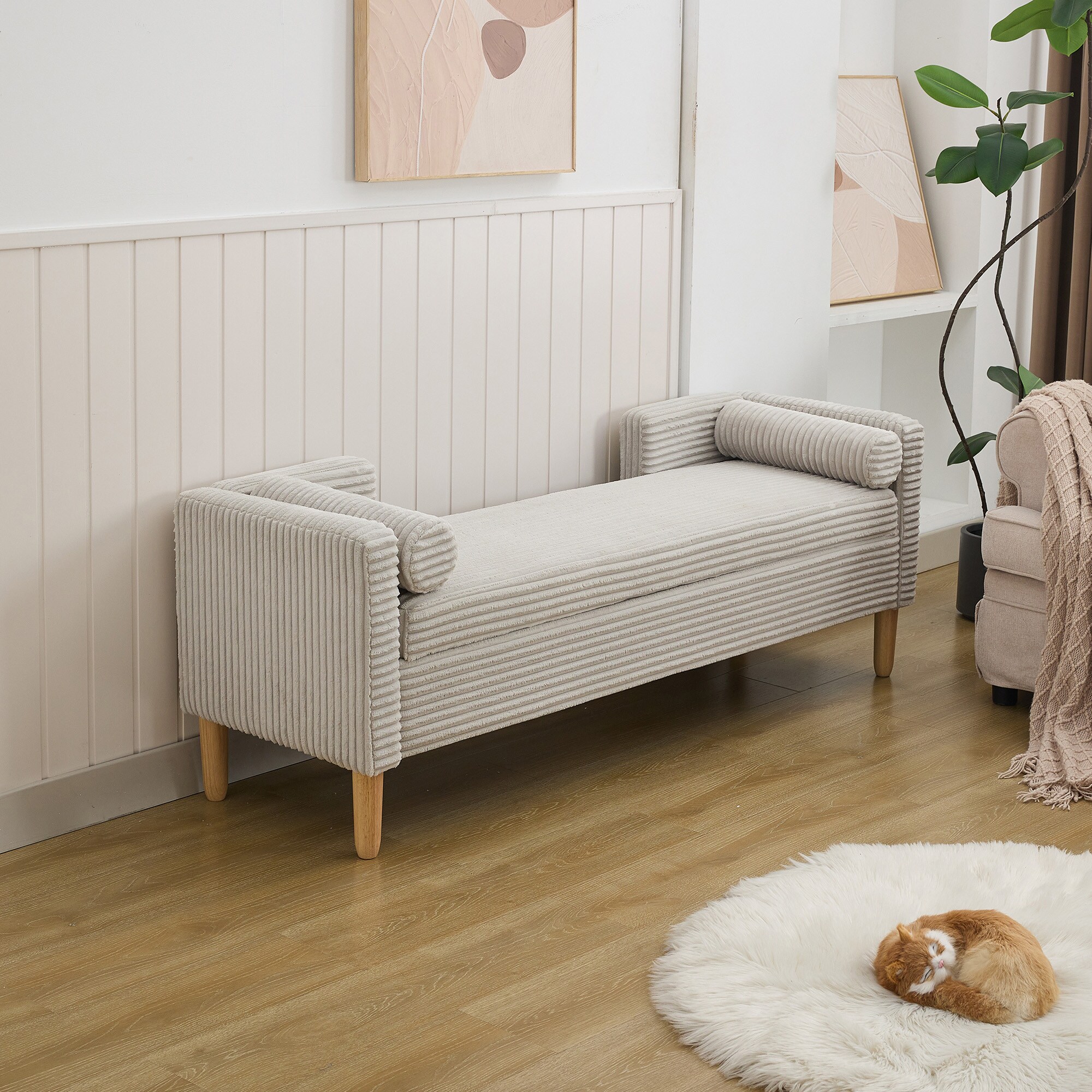Aortzio HM-S4085-LIGHT GRAY bench - View #4