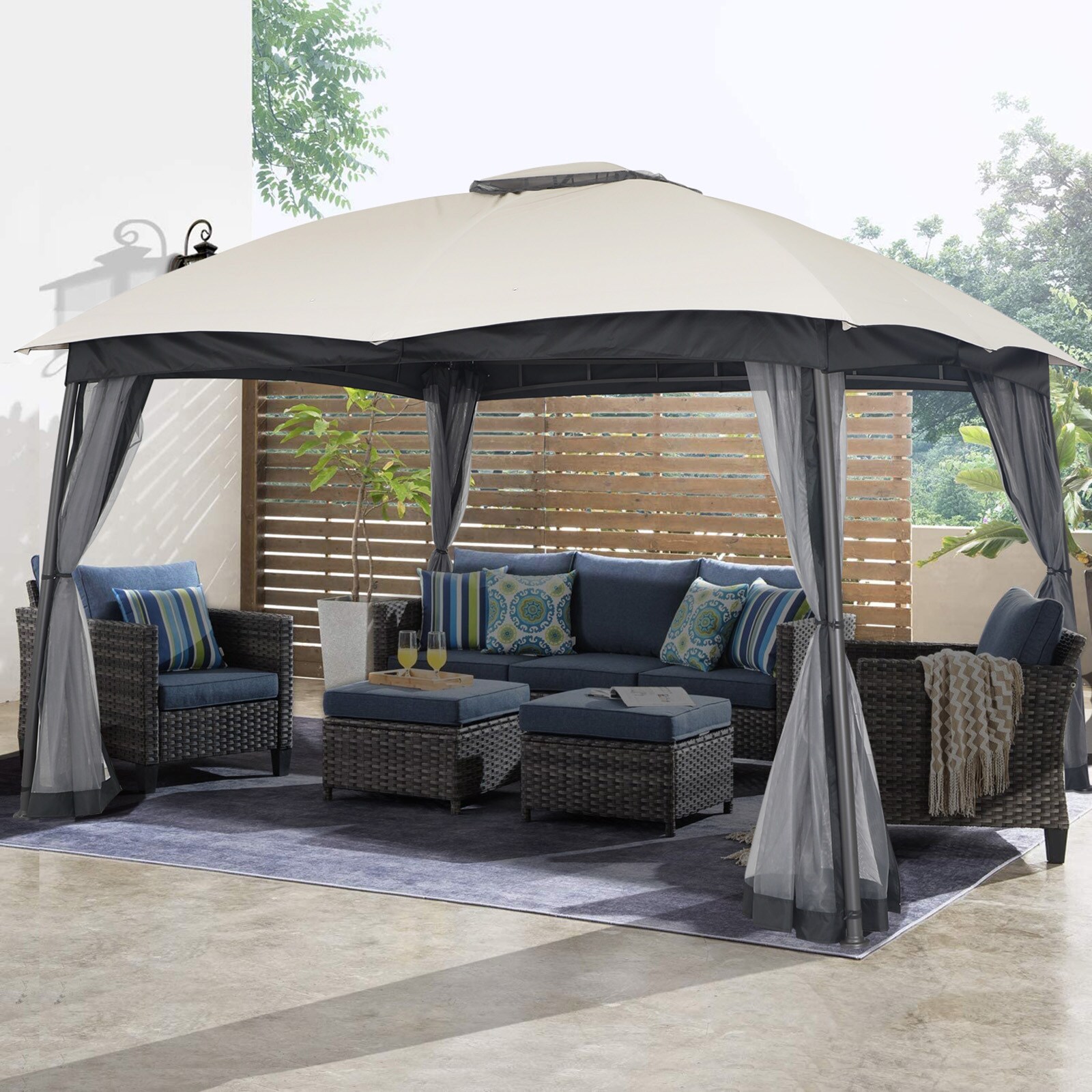StarEcho GAZ004MG Wood-Resin-Gazebos - View #2