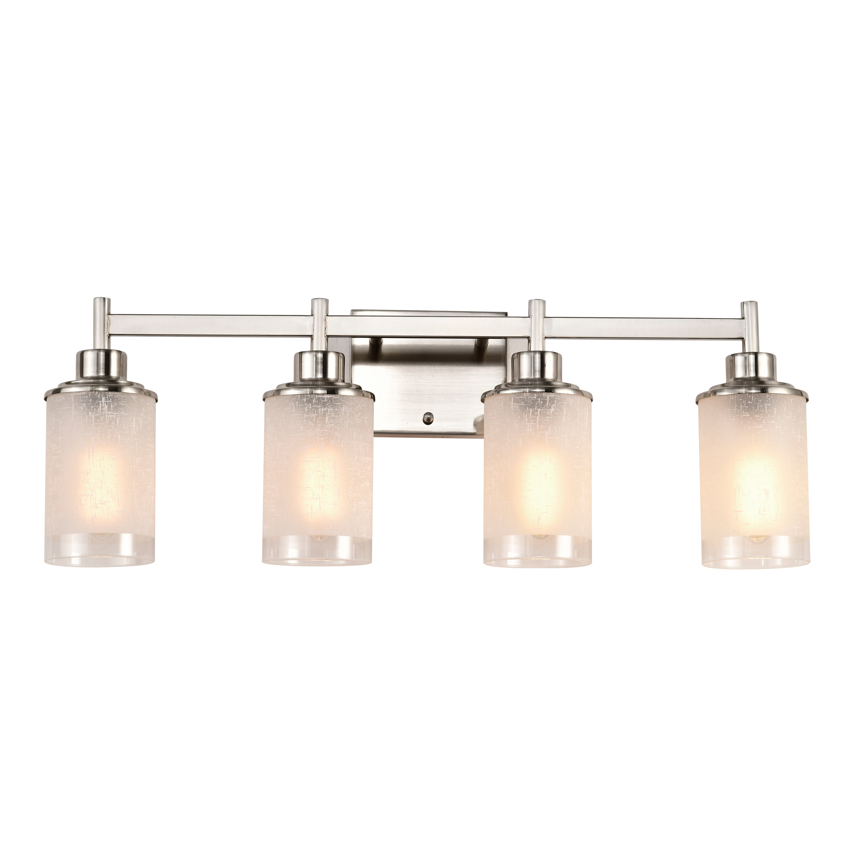 Greenville Signature HG88151 27.6-in W 4 -Light Nickel Wall Sconce