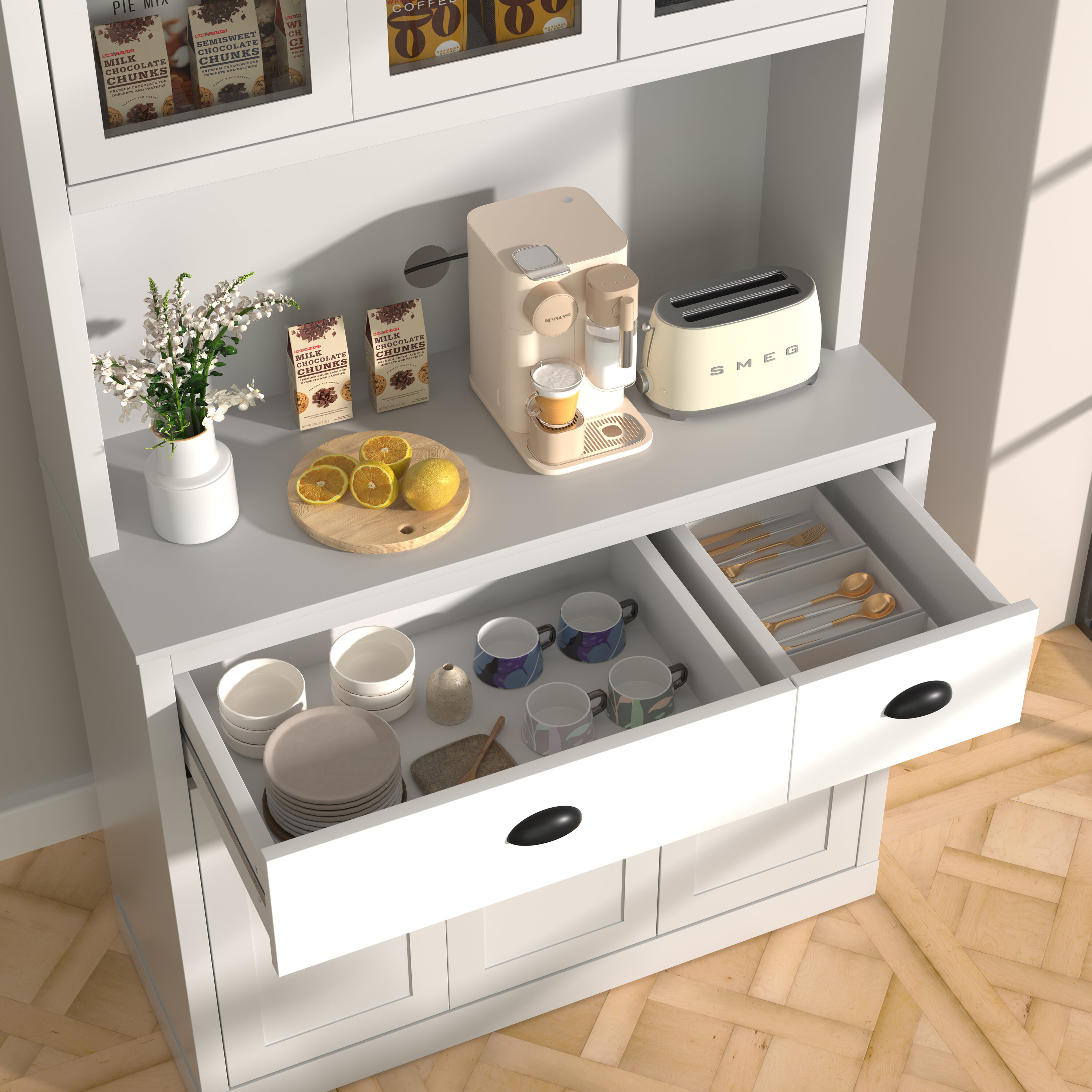 VEIKOUS HP0405-03WH Dining-Kitchen-Storarge - View #9