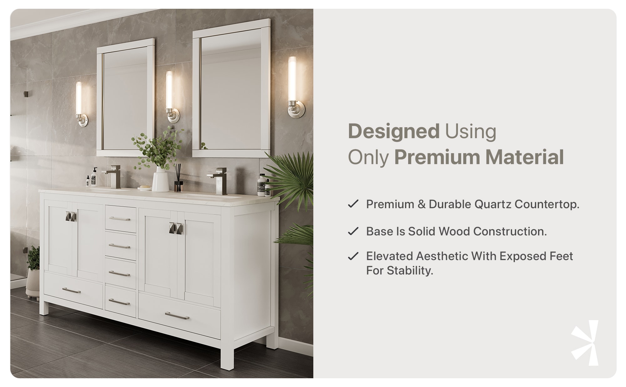 Eviva TVN414-60X18WH Bath-Vanity-Combo - View #9