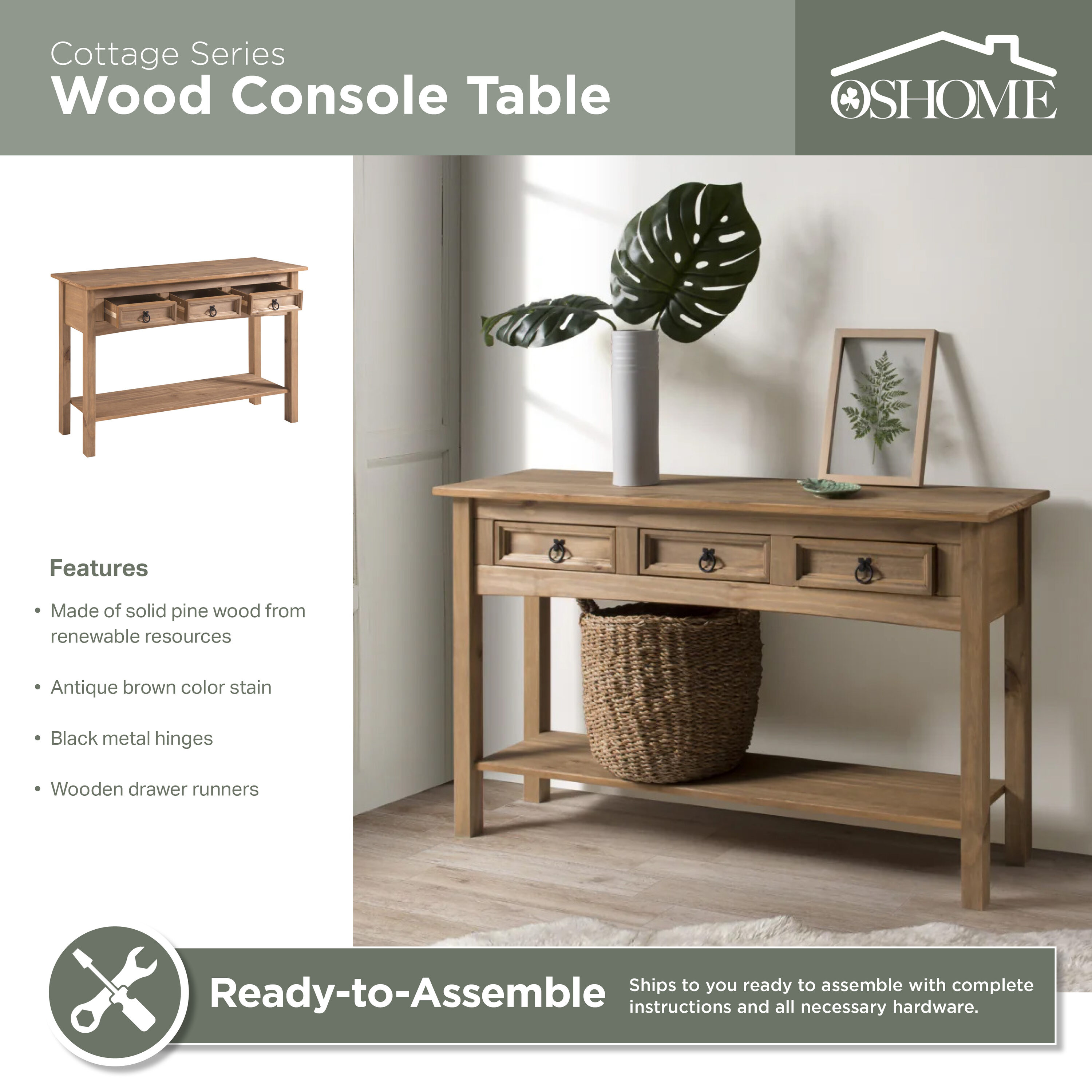 OSHOME COR933 Console-Sofa-Tables - View #2