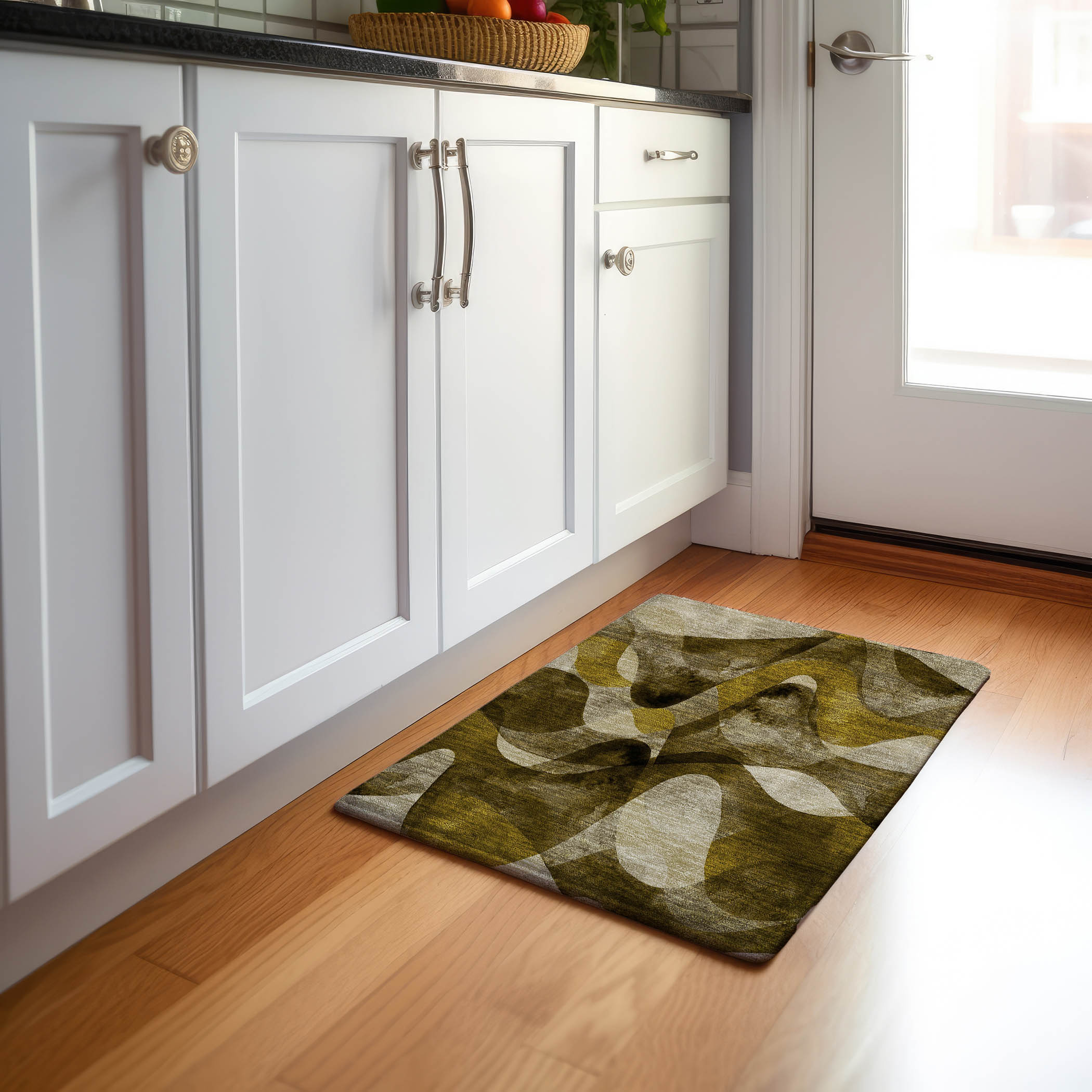 Addison Rugs AMF531TE30X46 Mayfield AMF531TE 2 x 3 (ft) Loomed Polyester Teal Rectangular Indoor Geometric Machine washable Area rug