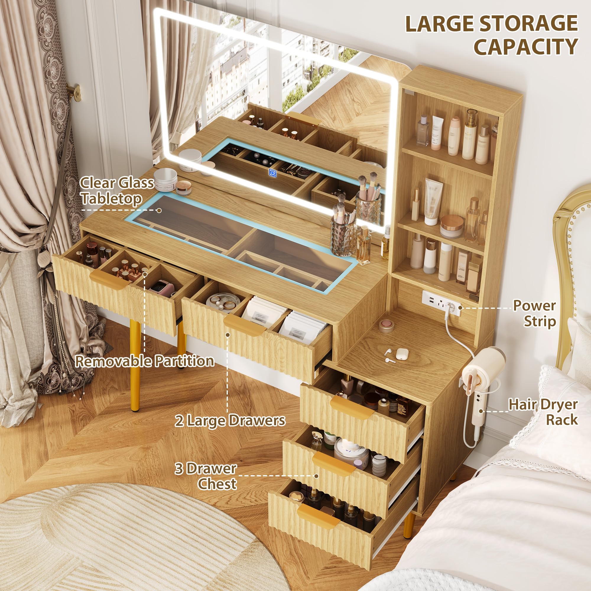 Garvee HHZ-PHK-35ATYDF4 Bedroom-Vanities - View #6