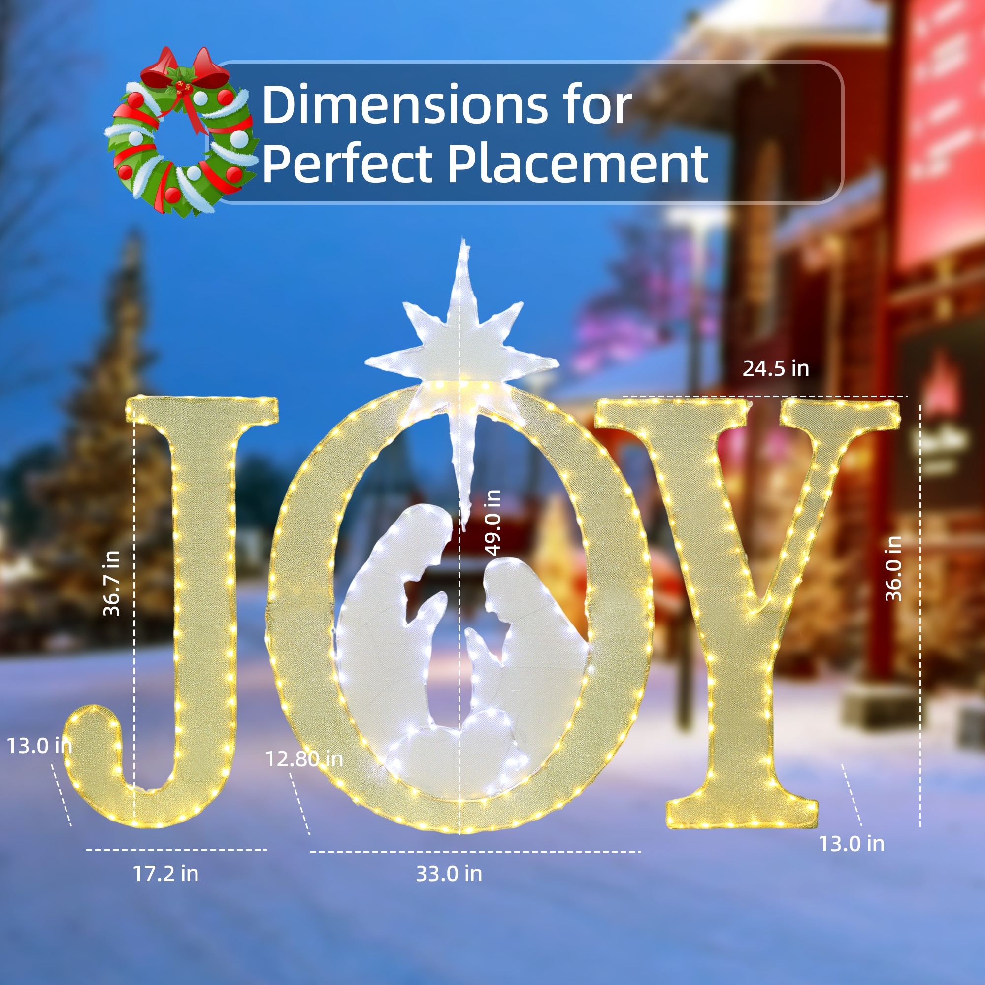 Starfree HOXSOD0201GLD-HI Outdoor-Christmas-Decor - View #7