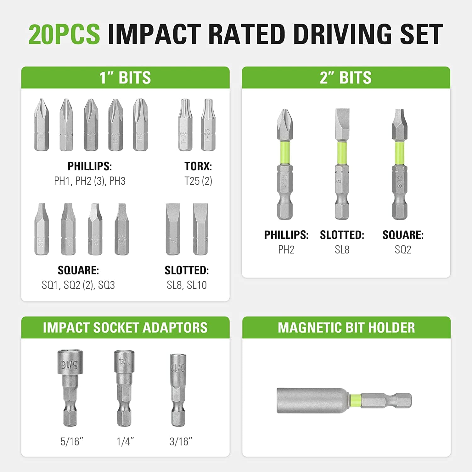 Greenworks 3508802 screwdrivingbits - View #2