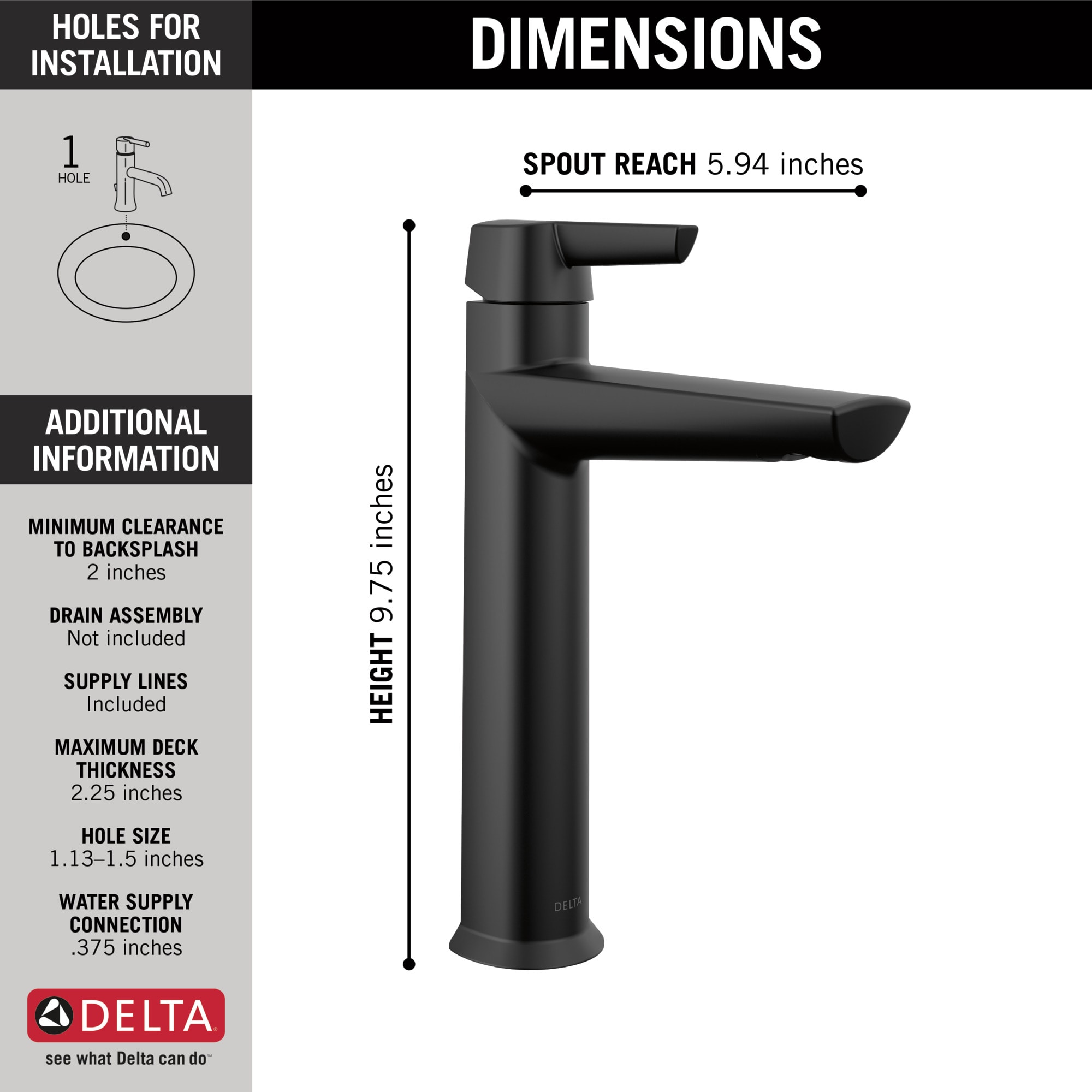 Delta 671-BL-DST Lavatory-Faucets - View #3