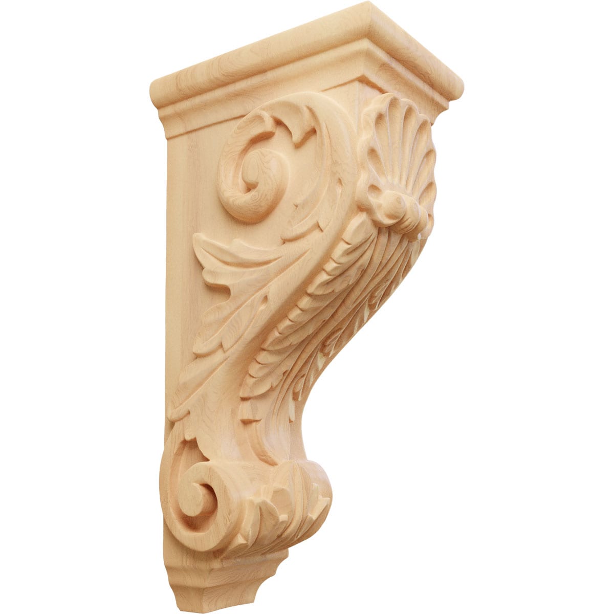 Ekena Millwork CORW05X07X14SHRO 5-in x 7.0-in x 14-in Unfinished Red oak Wood Paintable/Stainable Corbel