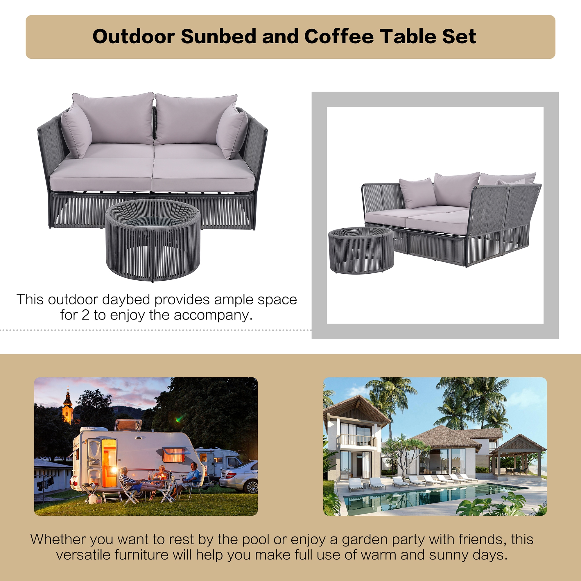 Forclover ALTR-02GR Patio-Conversation-Sets - View #5